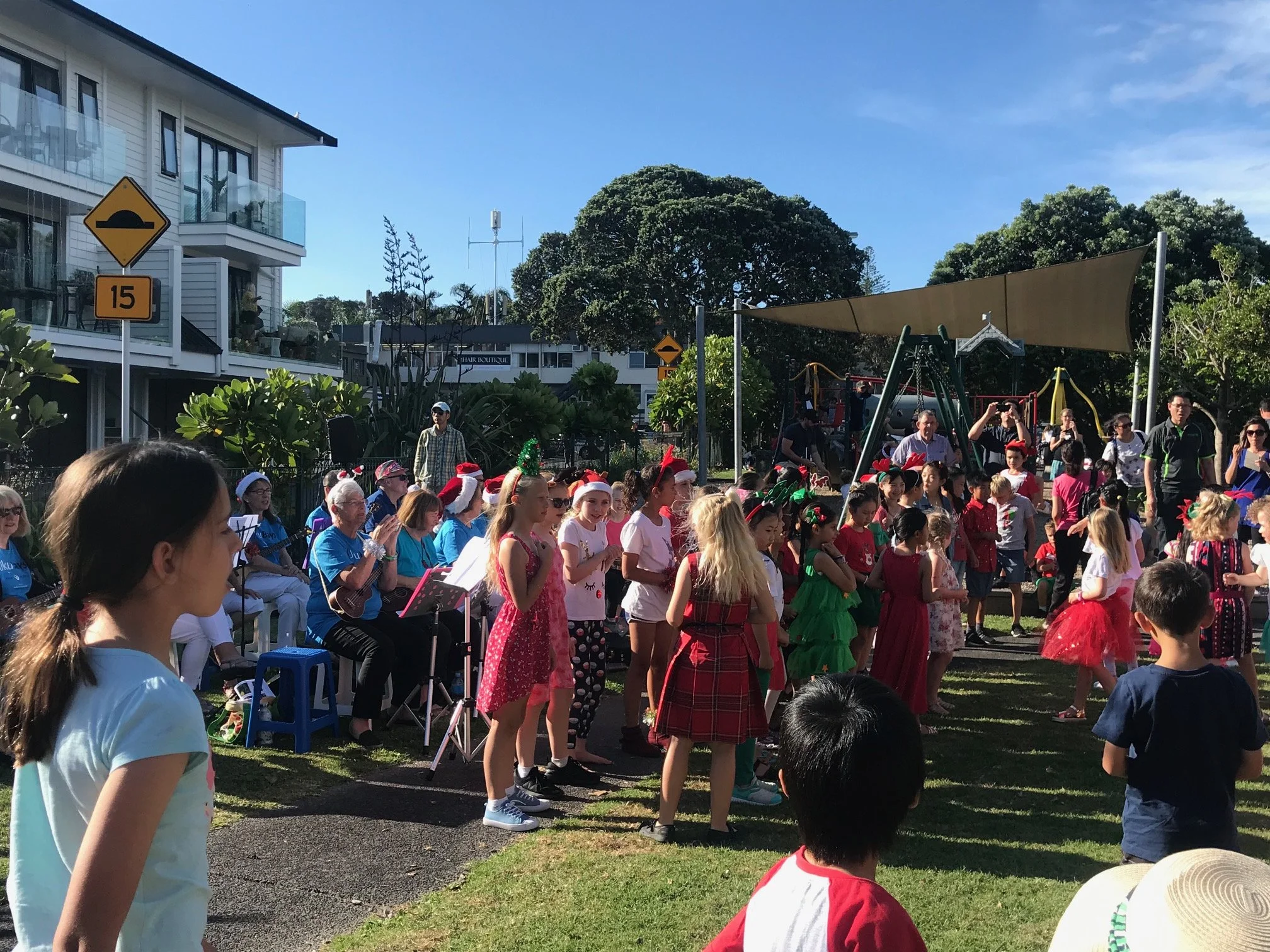 Christmas Carols at the Playground