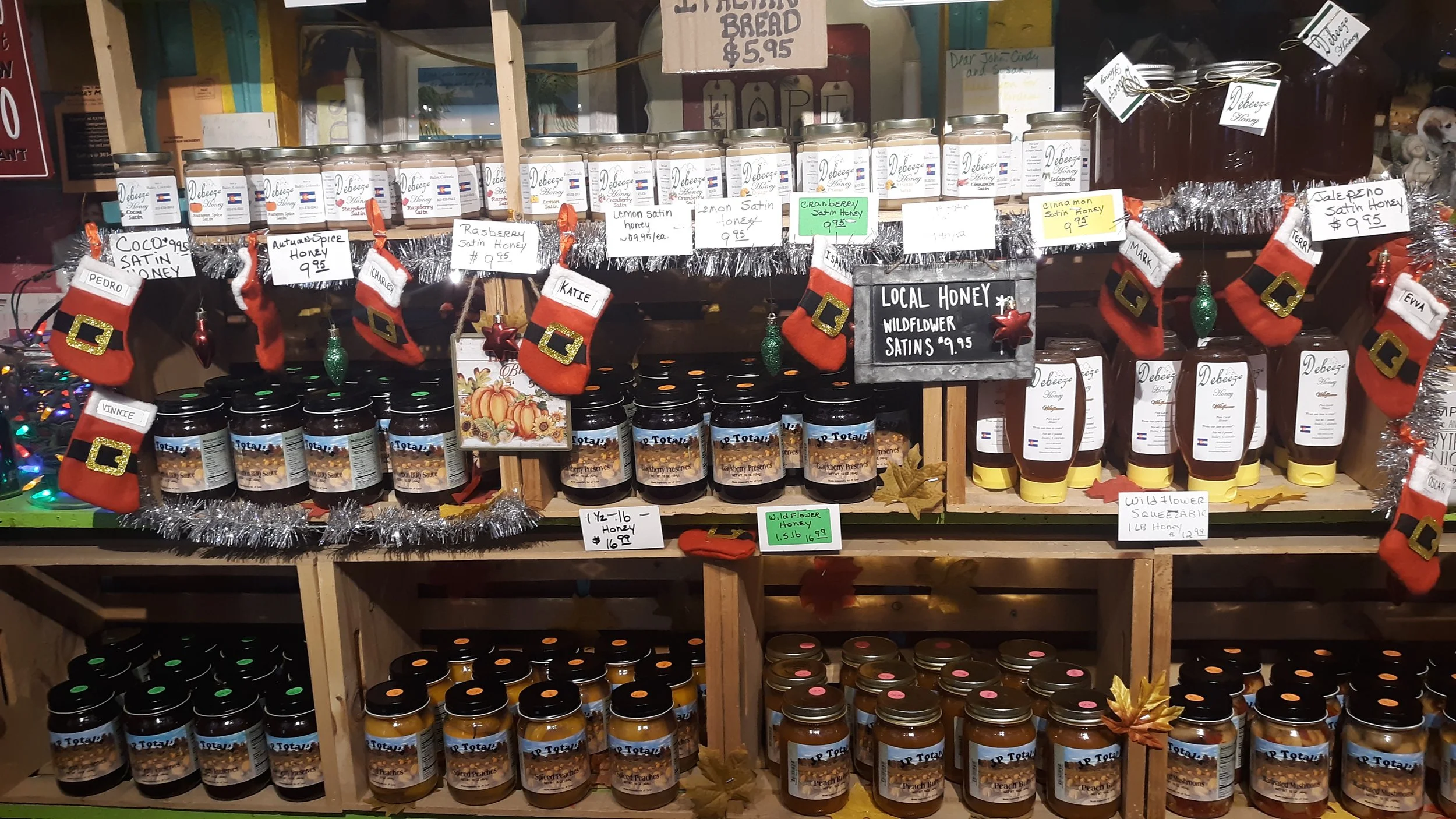 JP Total Christmas Trees, Wreaths, Cider, decorations and specialty foods for the holidays!