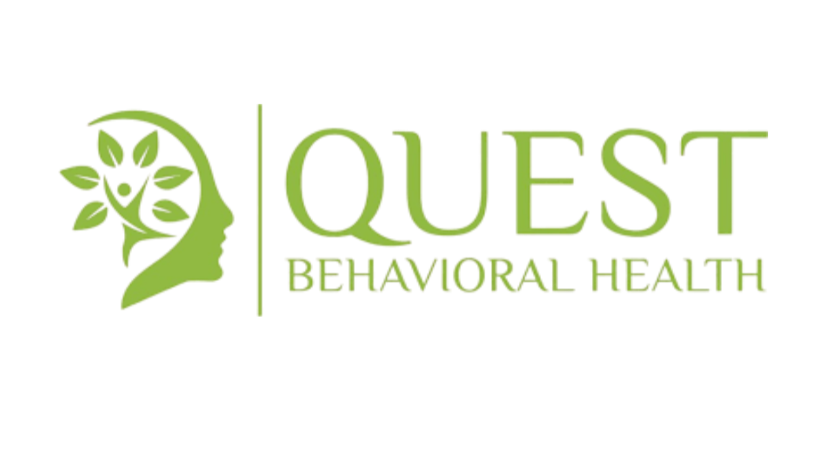 Logo for Quest Behavioral Health in green with a moon and leaves design