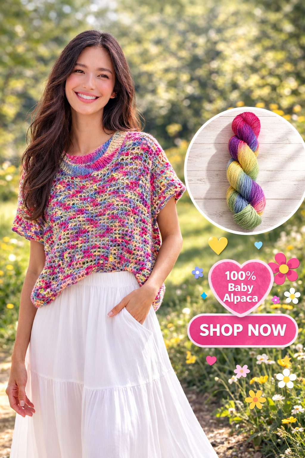 the payfull 100% baby alpaca mesh top