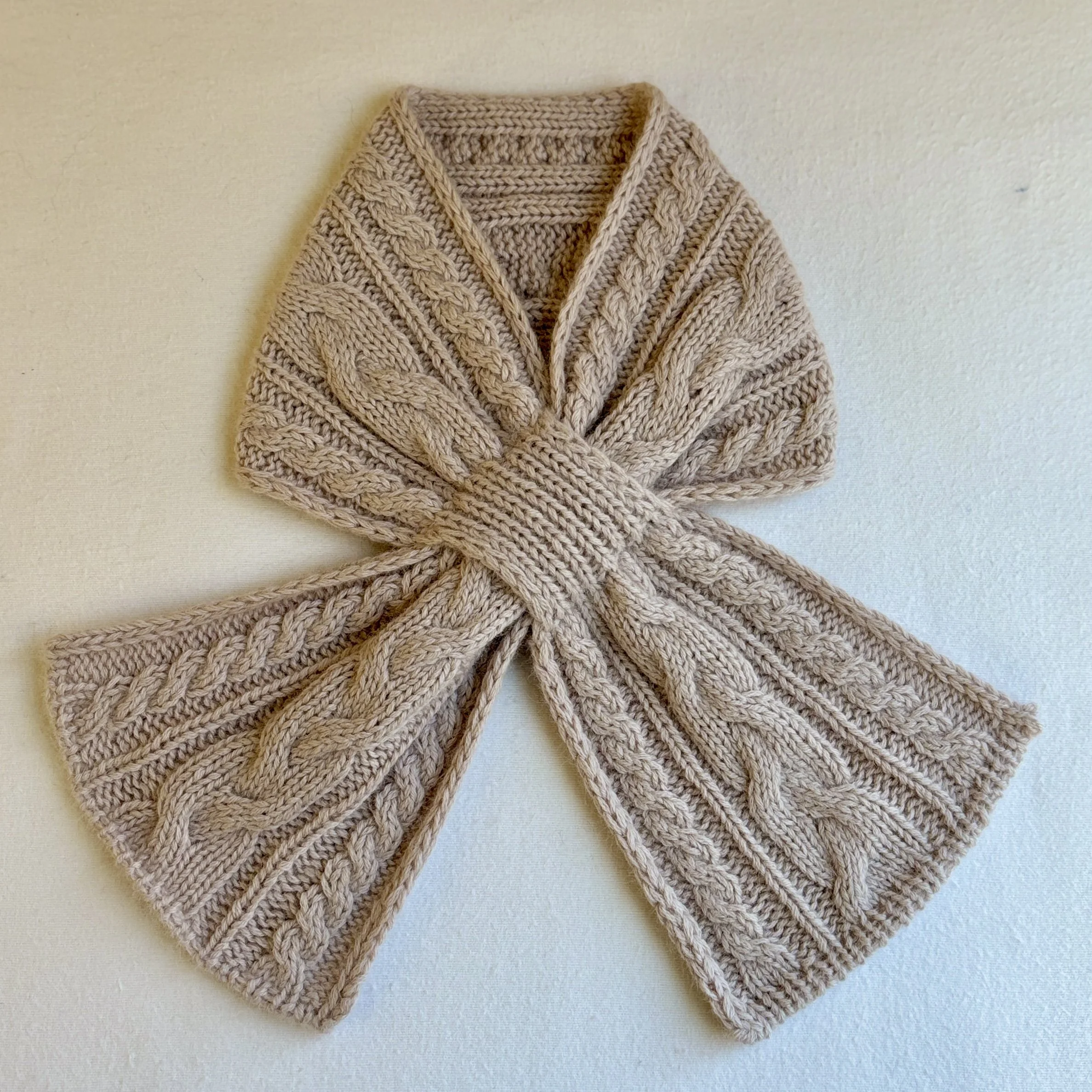 Cable Scarf Knit Kit