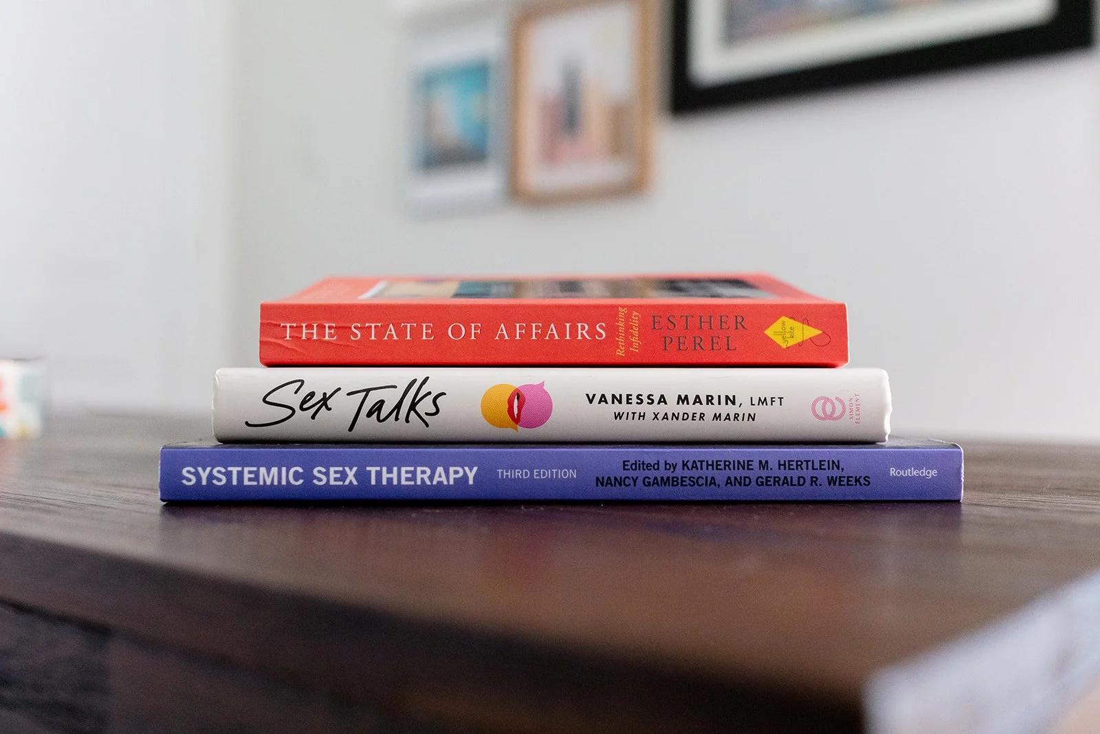 Sex therapy and systemic therapy books supporting intimacy and relationship counseling