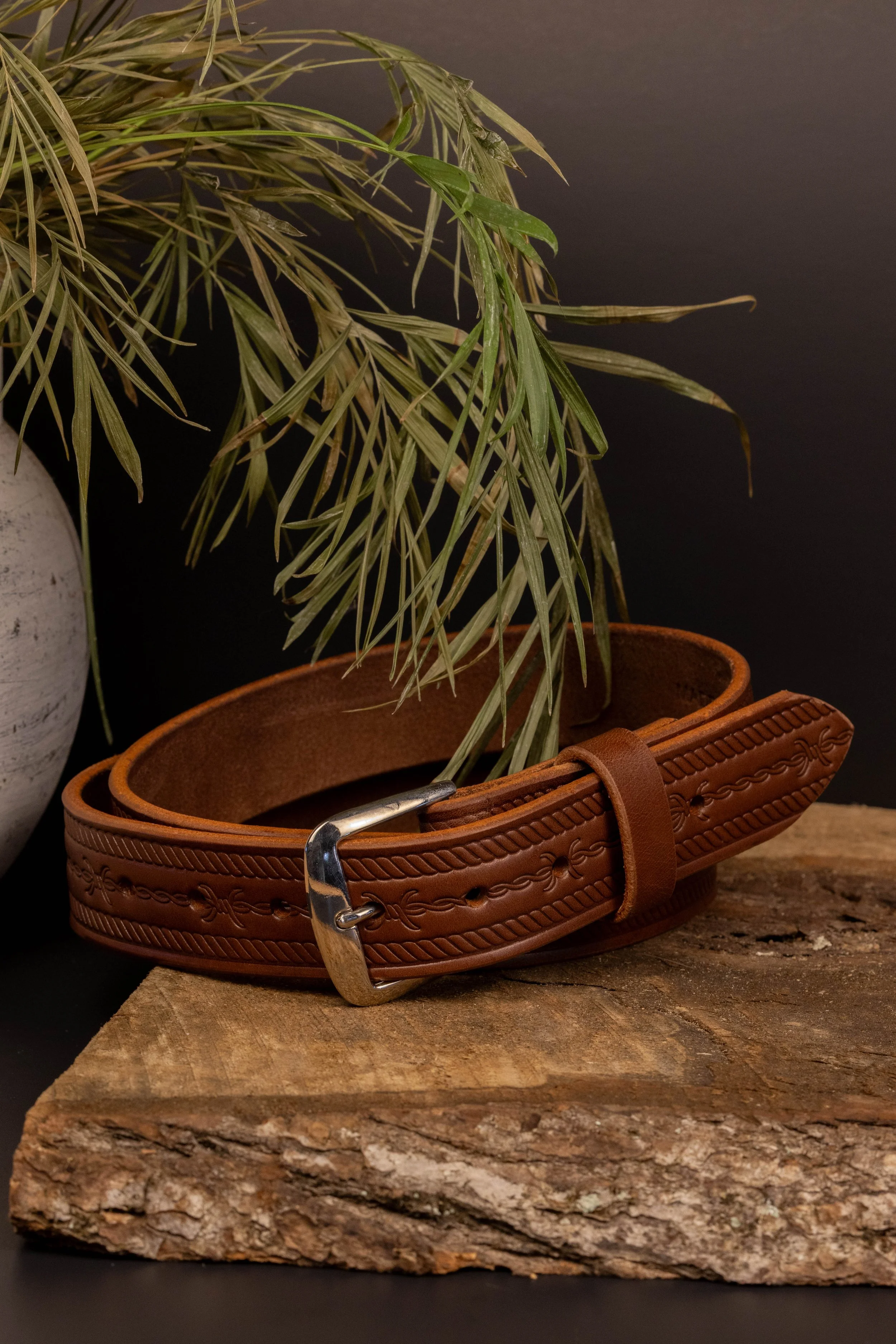 The Barb Wire Embossed Belt