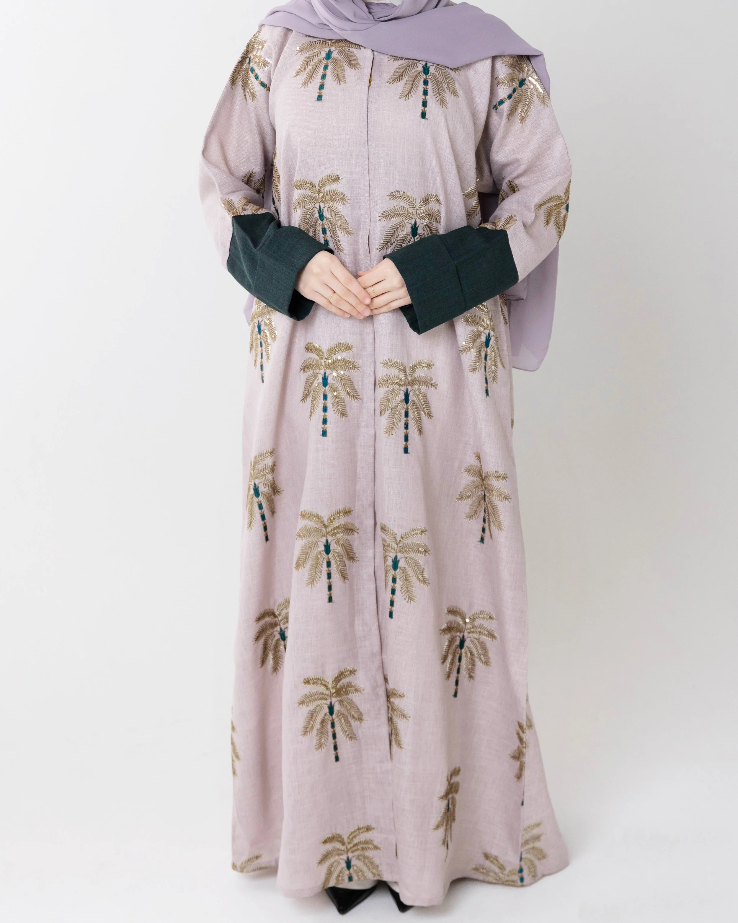Green Palm Tree Abaya
