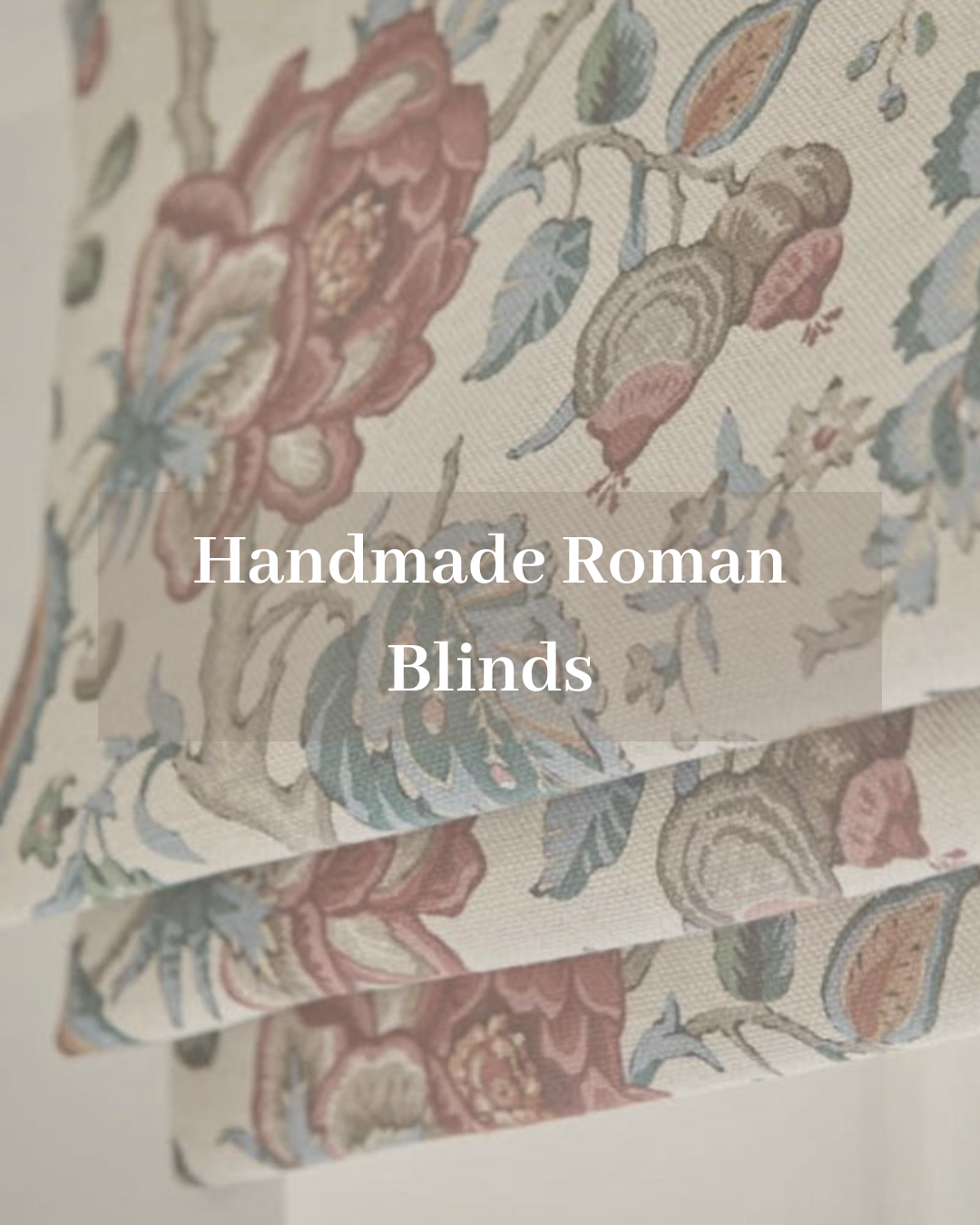 Photo of vintage sewing spools, measuring tape, and scissors, with overlaid text that reads "Handmade Soft Furnishings Coming Soon".