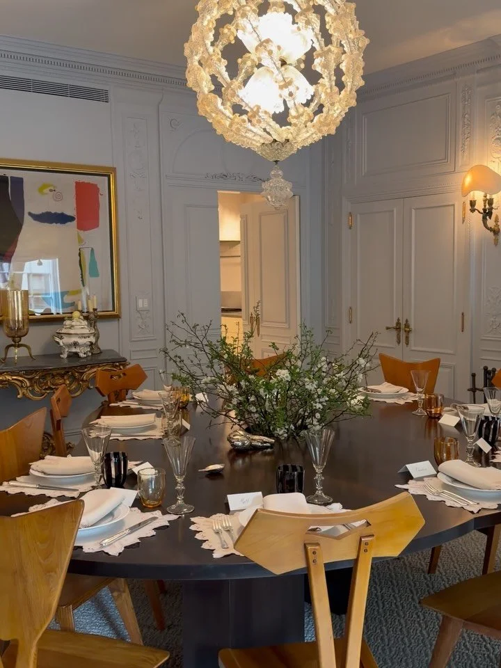 This dining room was special. Classic, playful, and whimsical.