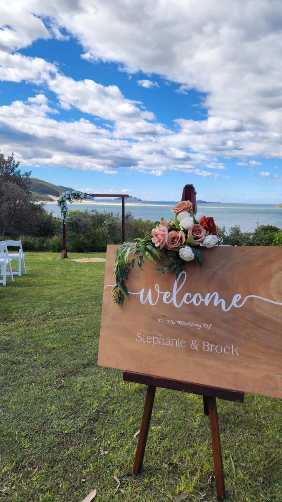 Timber Welcome Sign