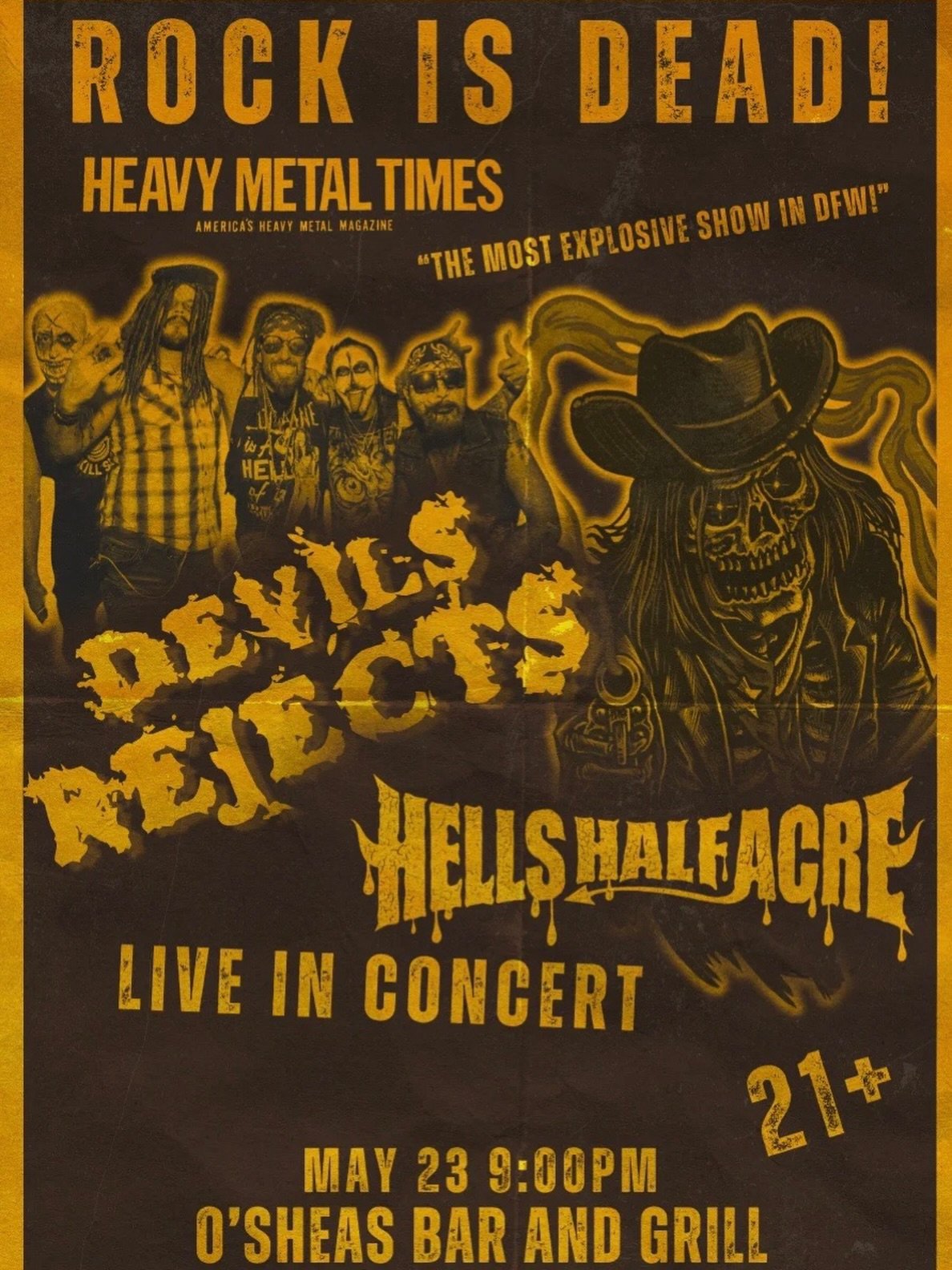 Twins of Evil live from @osheasbarandgrill SATURDAY NIGHT!!! Be there for the most explosive show in the DFW! 

HHAxFTW
