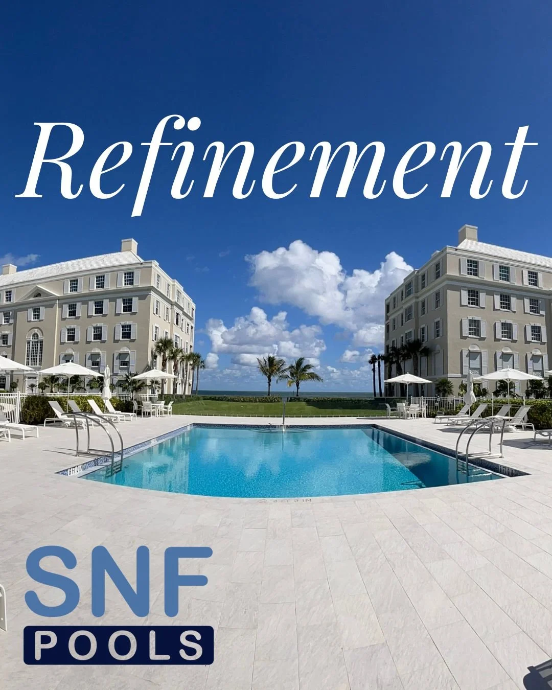 Refinement shows in the details &mdash; sparkling water, perfect tiles, and seamless upkeep. SNF Pools&rsquo; cleaning services elevate your lifestyle.