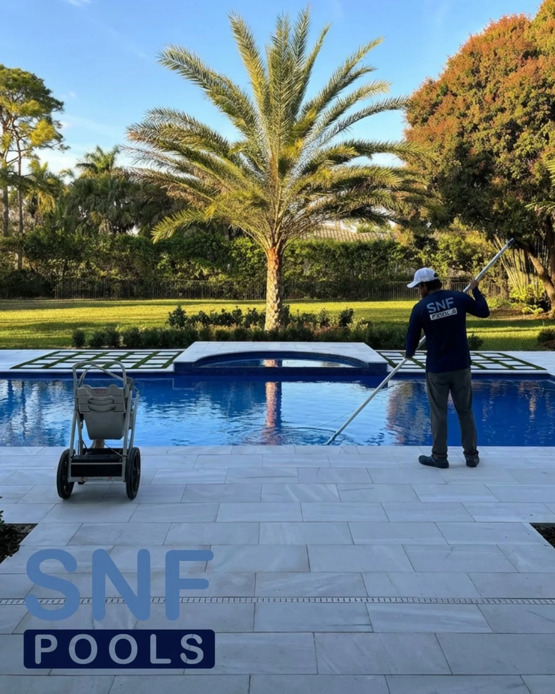 Balance feels like stepping into perfectly clear water on a warm afternoon.
We&rsquo;ll keep it that way &mdash; so every dip feels effortless. 💦 #SNFPOOLS #PalmBeachCounty #WestPalmBeach #PoolCleaning #PoolService