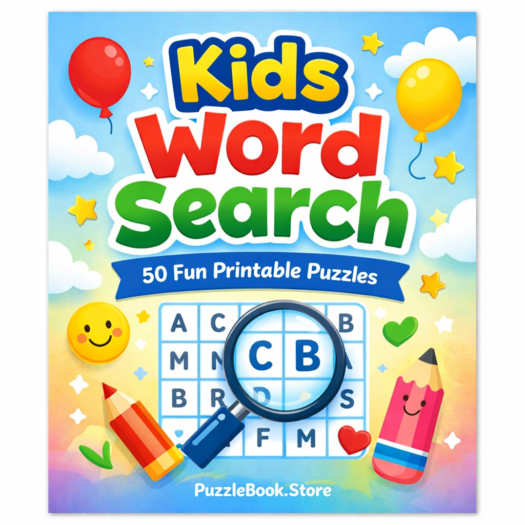 Kids Word Search – 50 Fun Printable Puzzles (PDF)