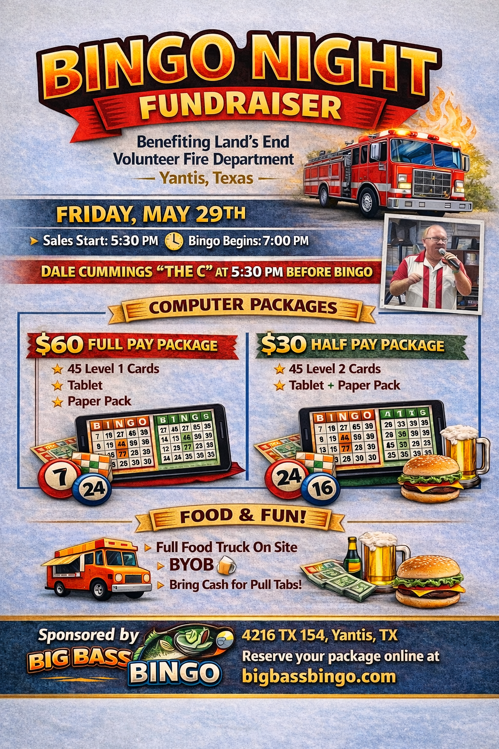Land's End VFD Bingo Fundraiser