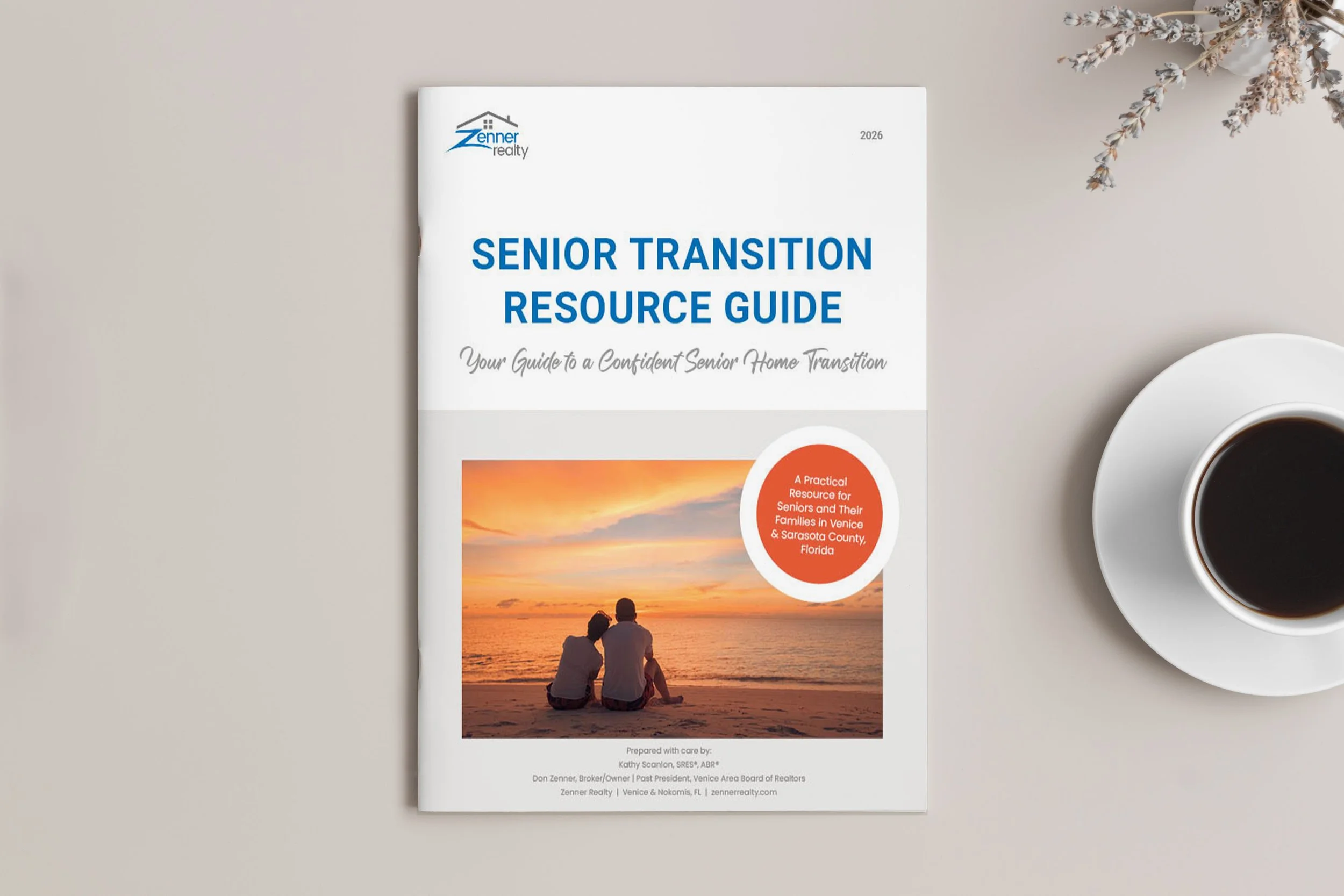 Zenner Realty Senior Transition Guide.  Created as a relationship-driven lead generator for seniors and their families navigating major housing transitions in Venice and Sarasota County. This long-form guide combined compassionate storytelling, educa