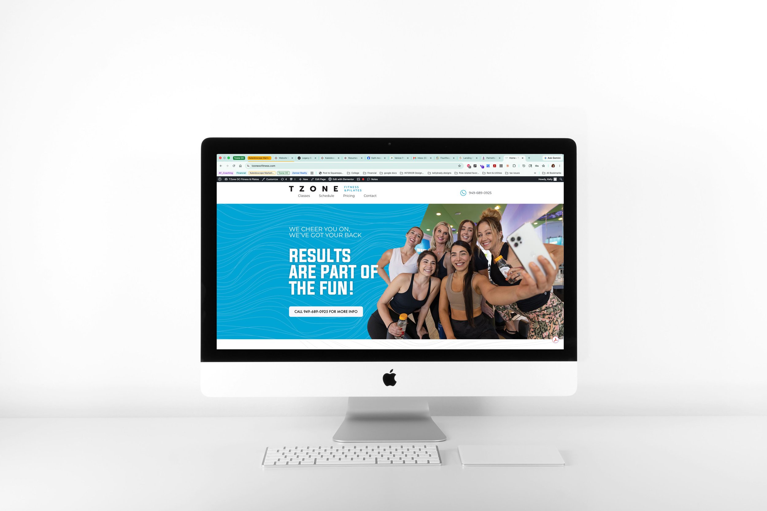 Training Zone OC Fitness (Elementor)
Designed and developed a fitness-focused website centered on motivation, accessibility, and personal transformation. The site balances energetic branding with clear calls to action, helping prospective clients qui