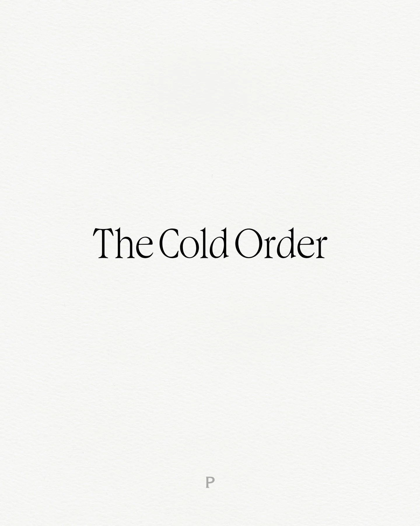 New micro-article &ldquo;The Cold Order&rdquo; : dissecting how coming off the back of the conflict in Iran, we are facing a new cold world order. Why? China&rsquo;s ascendance by attrition. Read now.