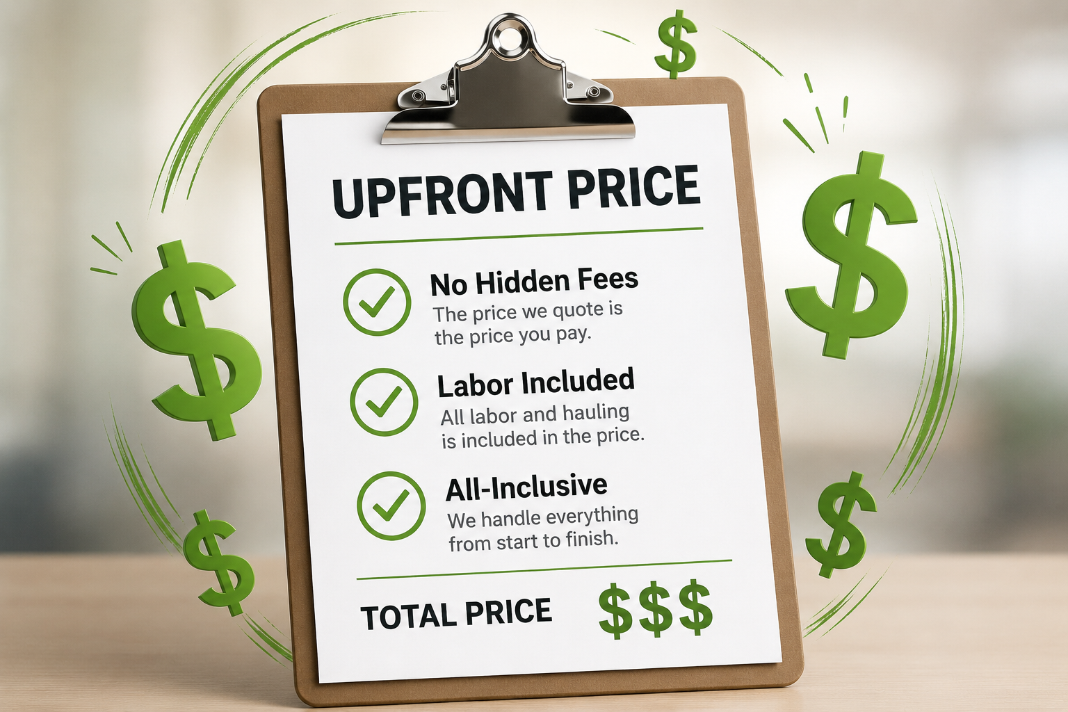 Junk Removal Near Me: Why Upfront Pricing Matters