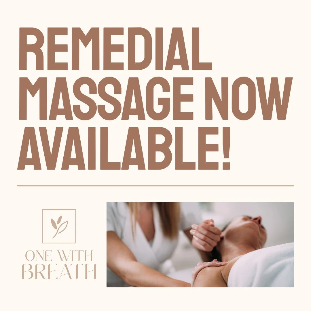 Remedial Massage now at One With Breath!

I&rsquo;ve extended my service offering to bring mind and body together in healing. 

Alongside Breathwork, Essential Oil Treatments and Relaxation Massage, I&rsquo;m now a qualified Remedial Massage Therapis