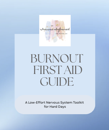 Burnout First Aid Guide: A Low-Effort Nervous System Toolkit For Hard Days (Free Download)