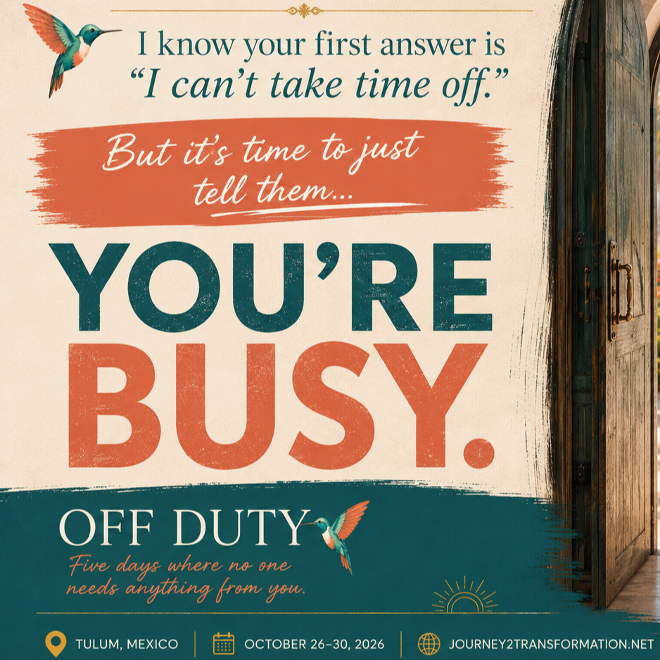Flyer For Off Duty Retreat in Tulum Oct 26-30 2026