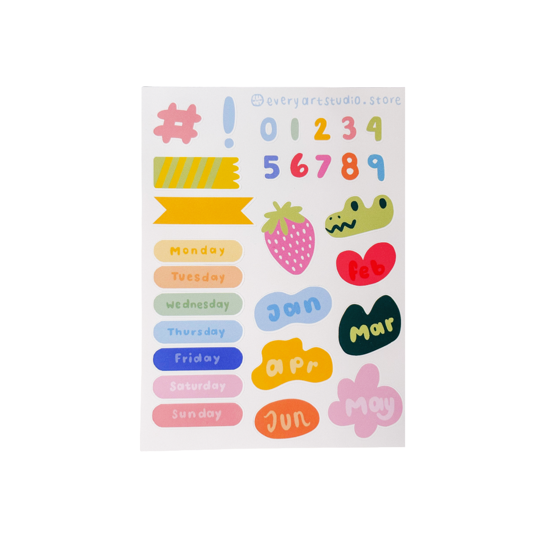 Spring summer - Sticker sheet
