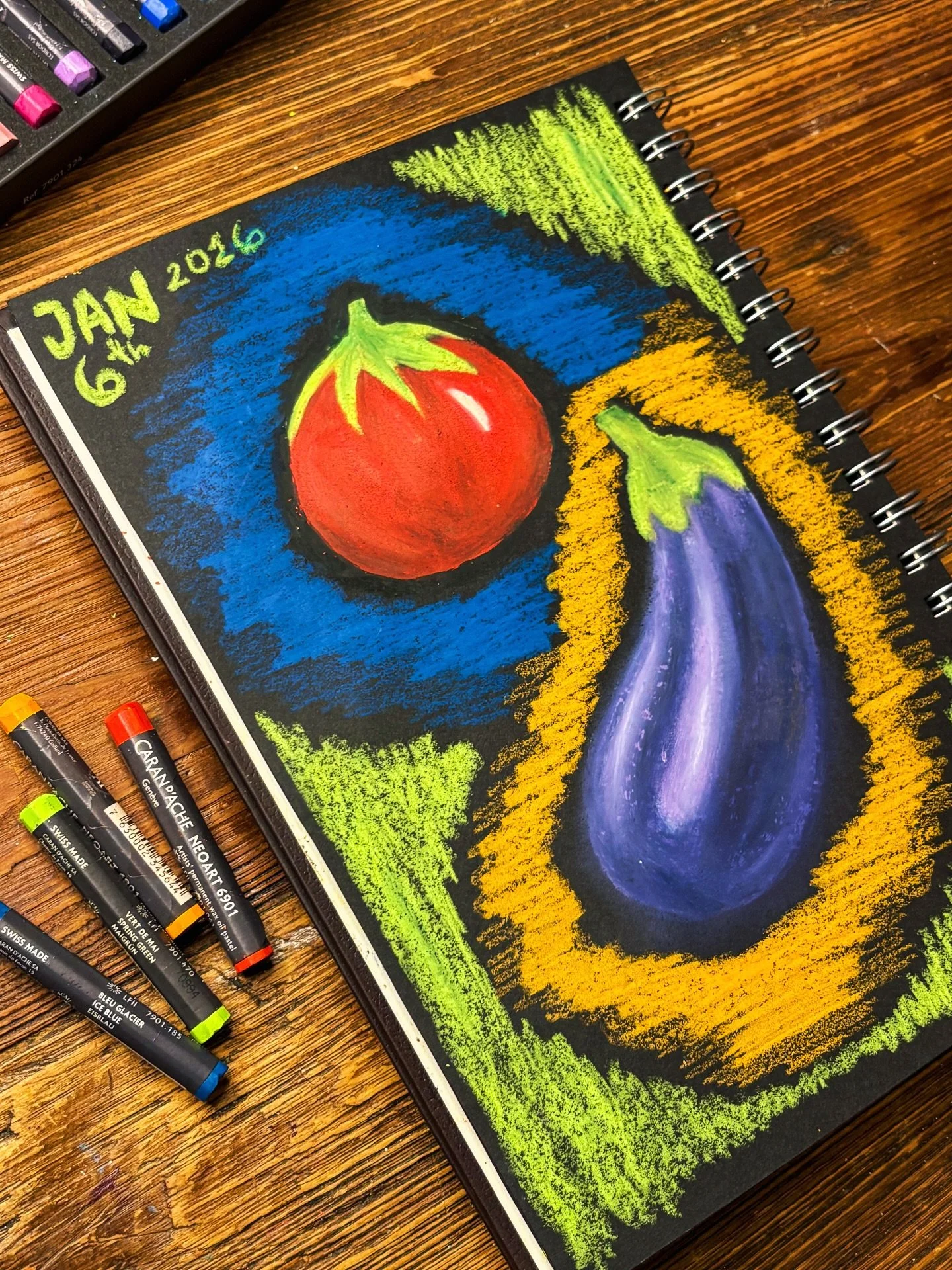 🖍️I&rsquo;m still trying to figure out oil pastels ~ I love them so much it might be one of my top 3 mediums ⭐️

#oilpastels #oilpastelart #oilpastelsketch #vegetablesoilpastel #oilpastelsketching