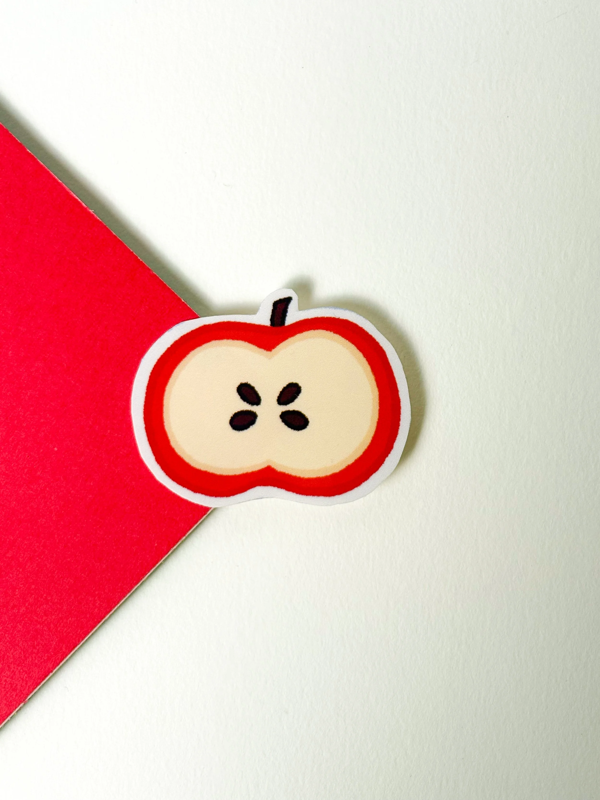 Apple in half sticker
