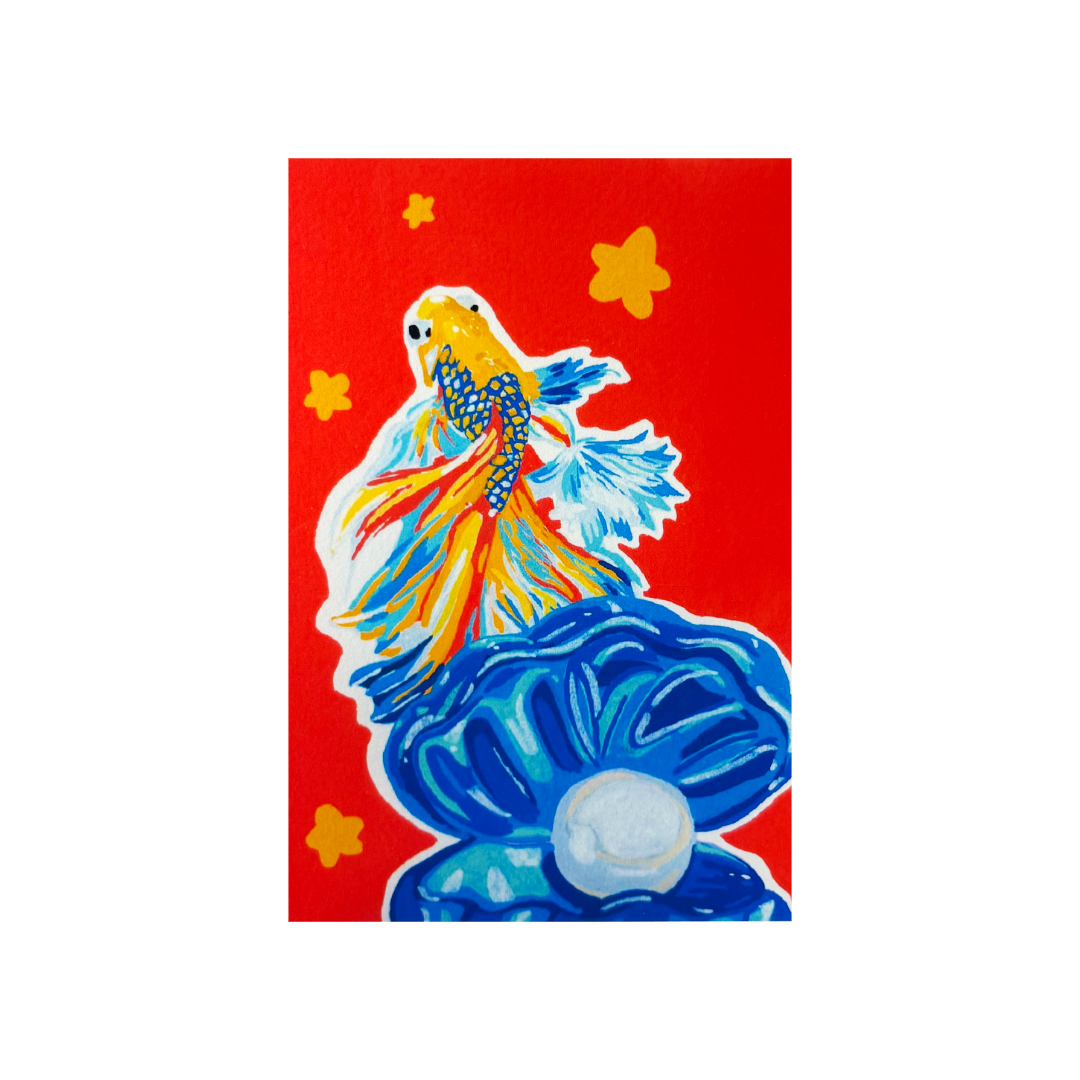 Fishy beta fish print