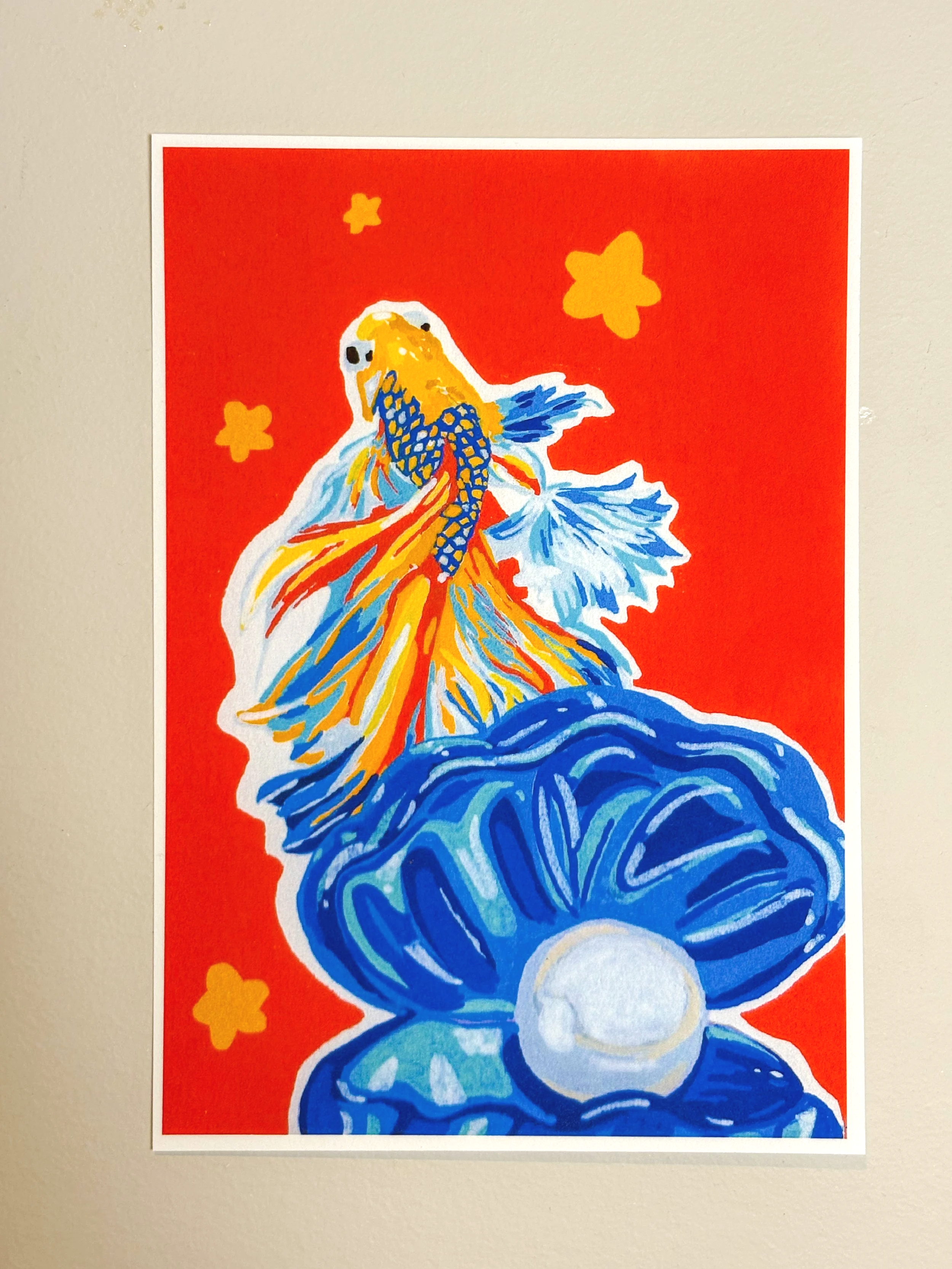 Fishy beta fish print