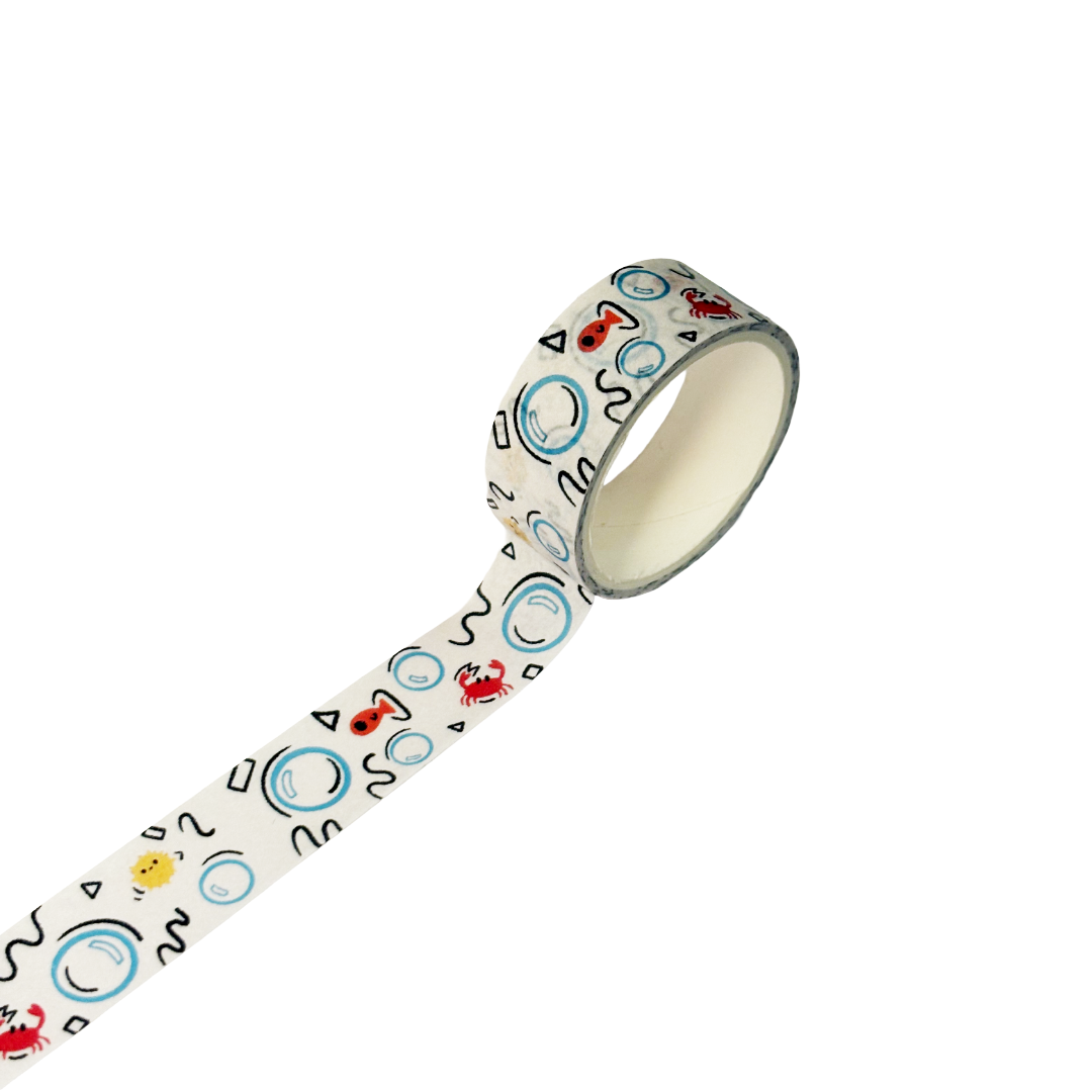 Geometrical Sea Friends Washi