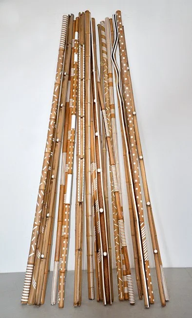  CALLIOPE  
Bamboo, tape paint, string and Model Magic© 
9' X 5' 
2011 
 