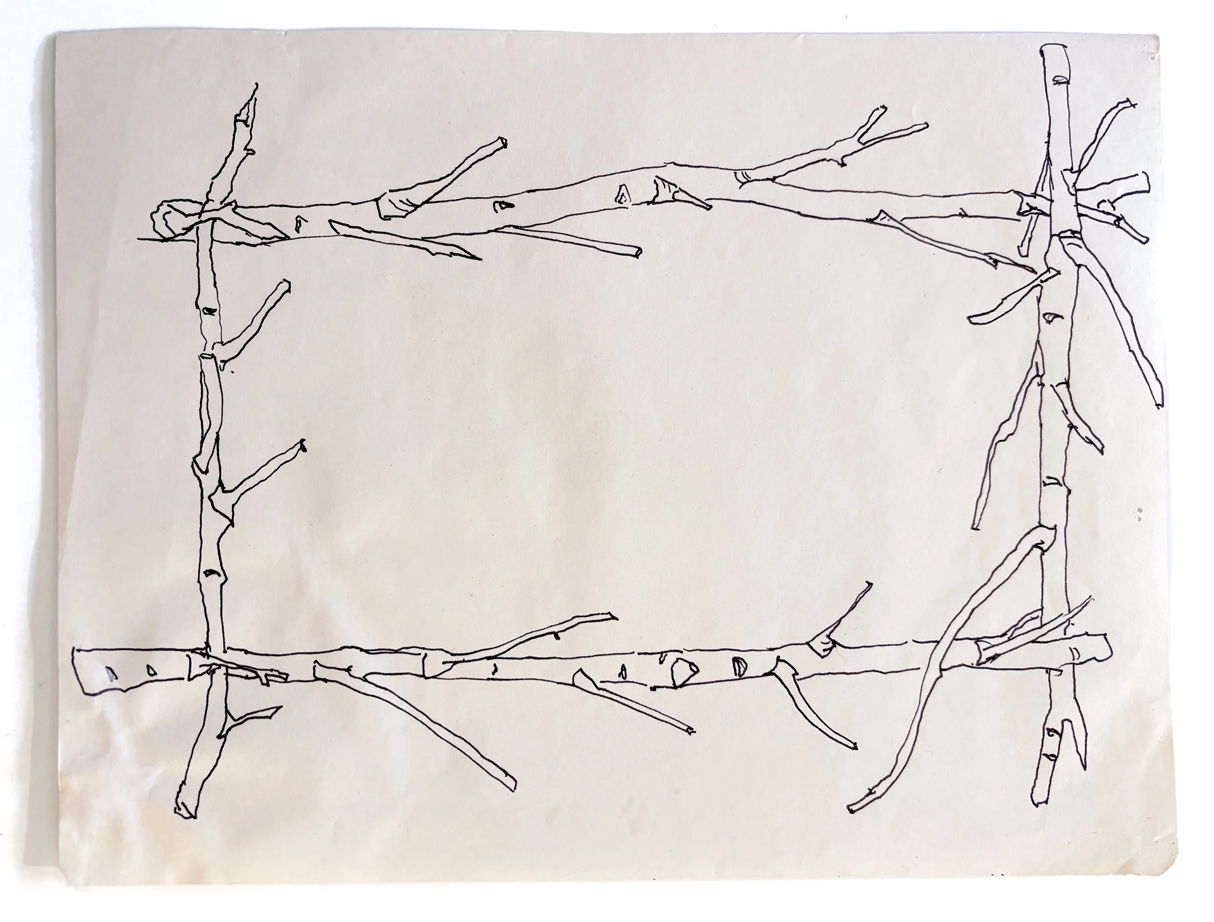  STUMP DRAWING SERIES  
 Ink on paper    