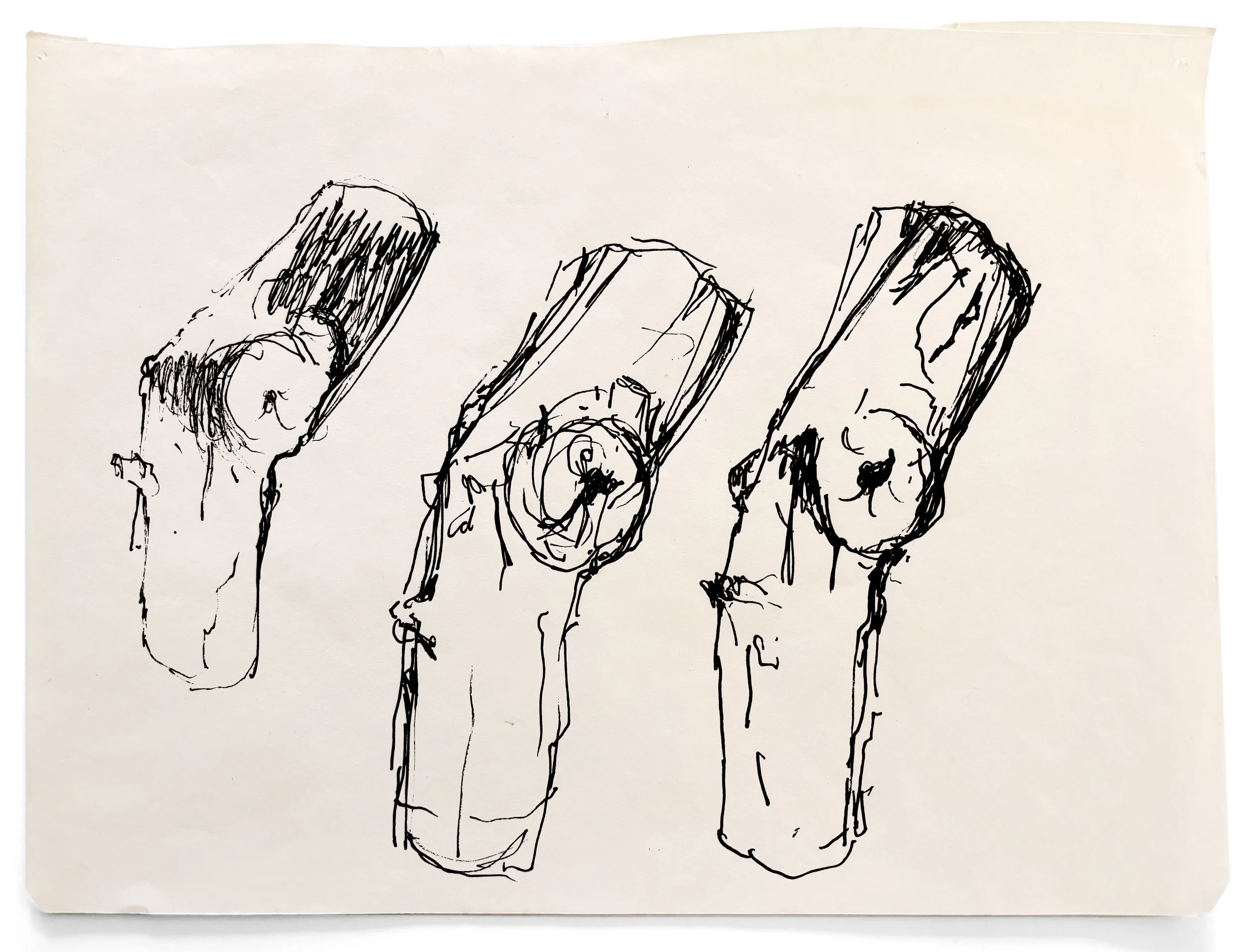  STUMP DRAWING SERIES  
 Ink on paper    