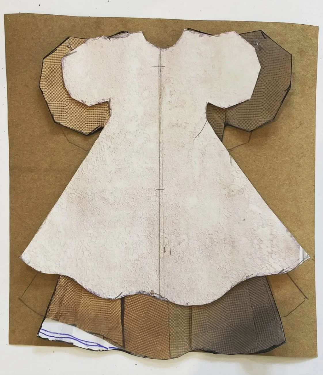 GINGERBREAD DRESS  
 Paper, pencil & ink. Study for a larger version 
 7” x 7.5”  
2021 
 