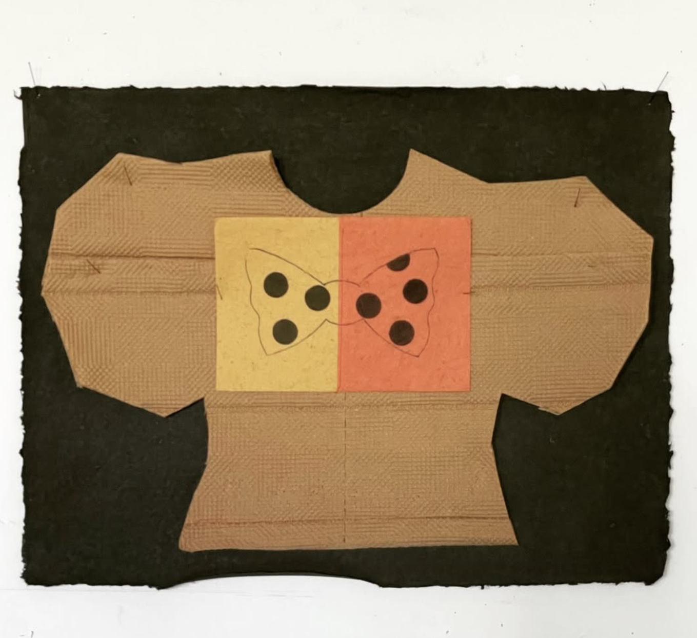  TOP  
 Colored papers, charcoal pencil, sumi ink 
19” x 25"  
2020 
 
