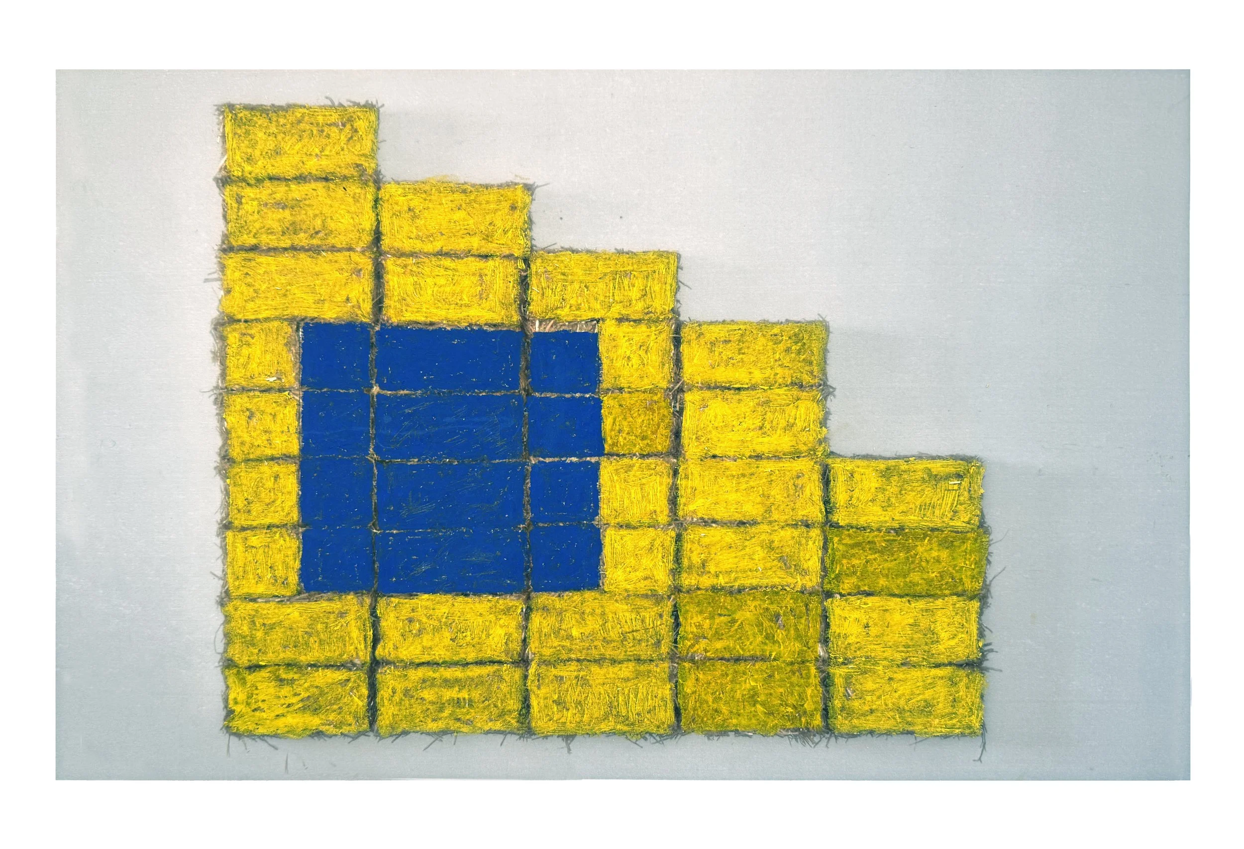  YELLOW & BLUE PHOTOGRAPH  
 Pastel on photograph 
11” X 17” 
2000  
 