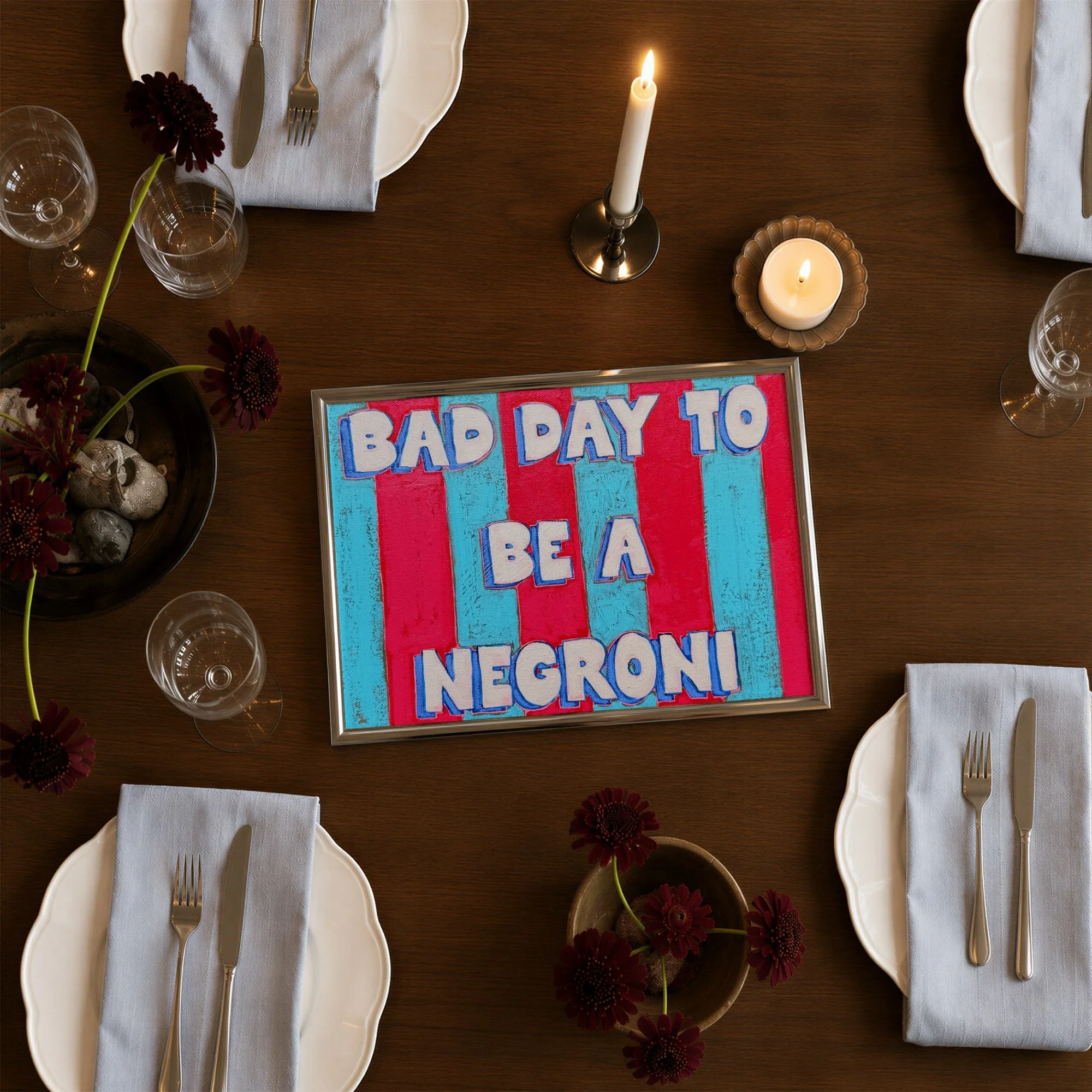 Bad Day To Be A Negroni Art Print