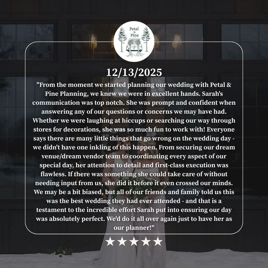 Full service means exactly that 🫡

We pour our heart and soul into these plans and seeing them come together so beautifully is incredibly rewarding. 
Almost as rewarding as seeing your couple totally immersed in their day, taking in every detail, an