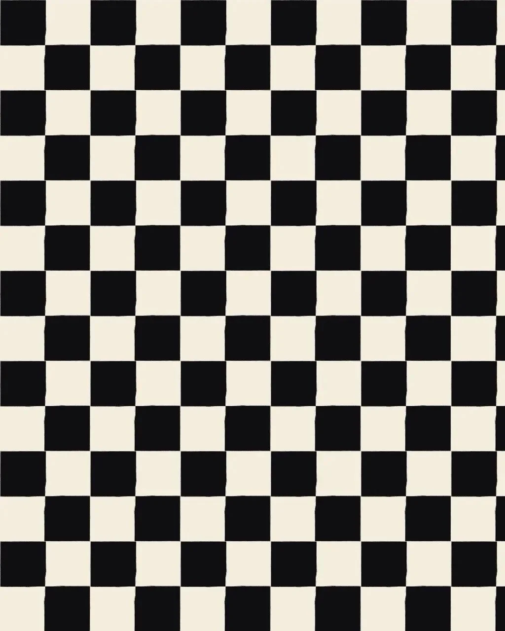 Black and white checkerboard pattern.