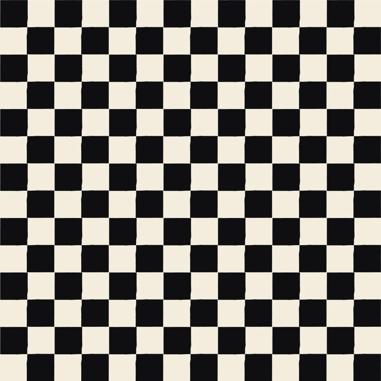 A black and white checkered pattern resembling a chessboard or optical illusion.