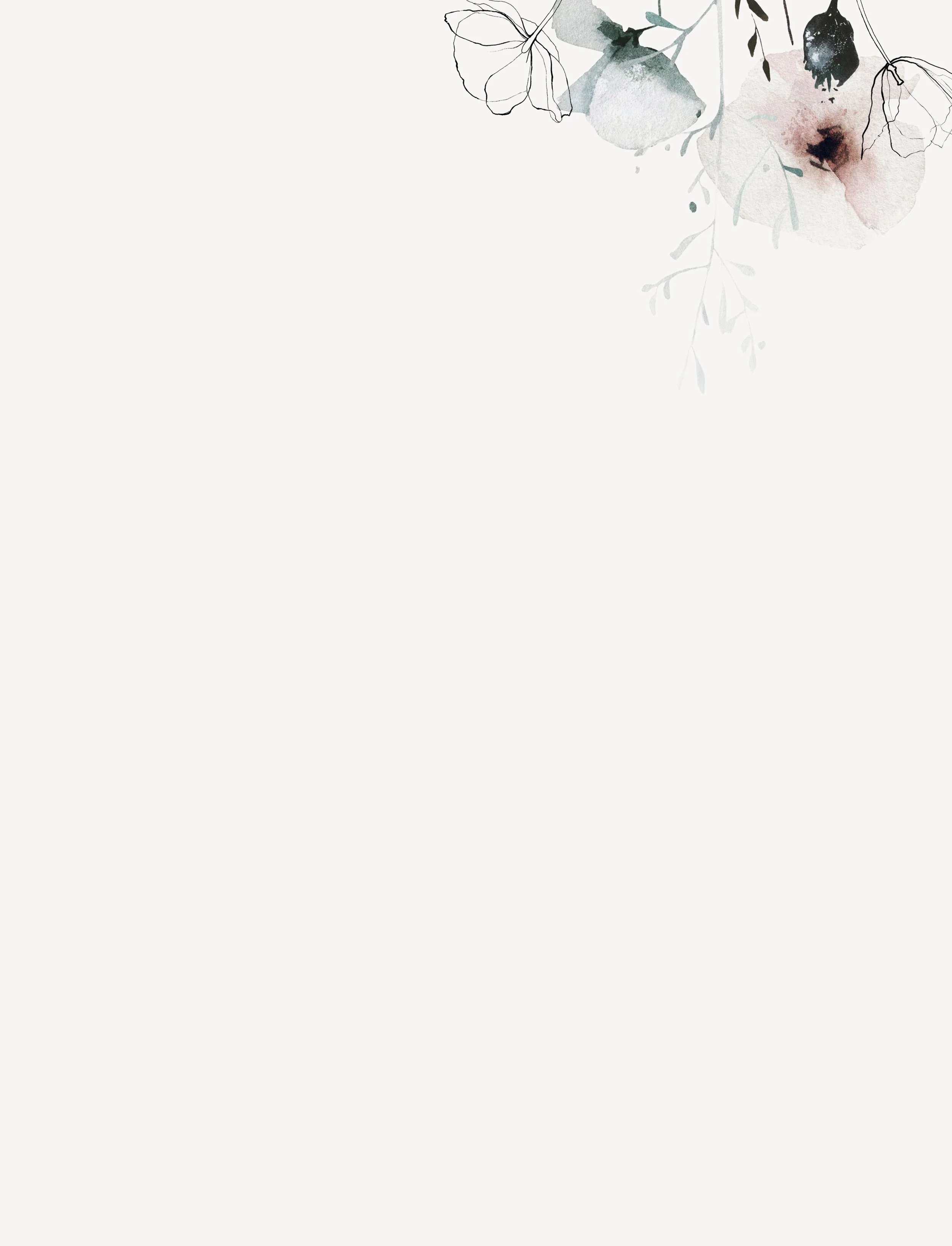 Elysium Psychotherapy soft pink branding background with florals