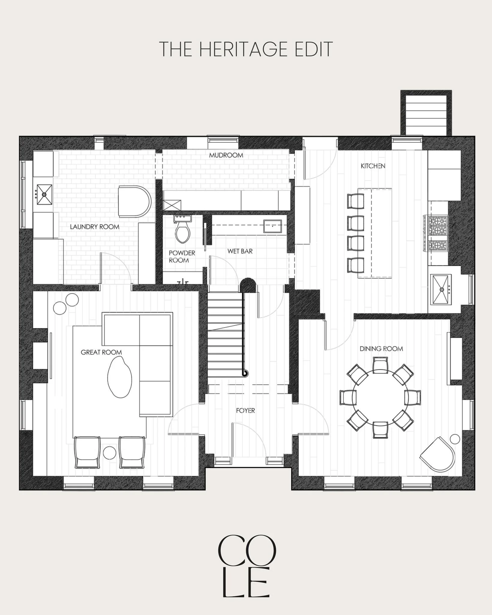 Getting the flow right is everything. For #TheHeritageEdit, we really focused on honoring the soul of the original home while making it actually functional for modern living.

Slide 1: The final floor plan.
Slide 2: Where we started.

 #TheHeritageEd