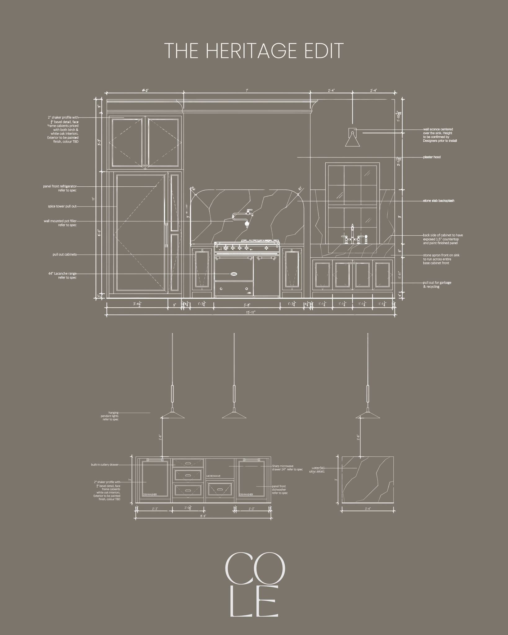 When I say we&rsquo;re obsessed with the details, I mean we&rsquo;re really obsessed. 

For #TheHeritageEdit, these kitchen elevations are where the "custom" of it all truly comes to life.

We don&rsquo;t just "pick" cabinets&mdas