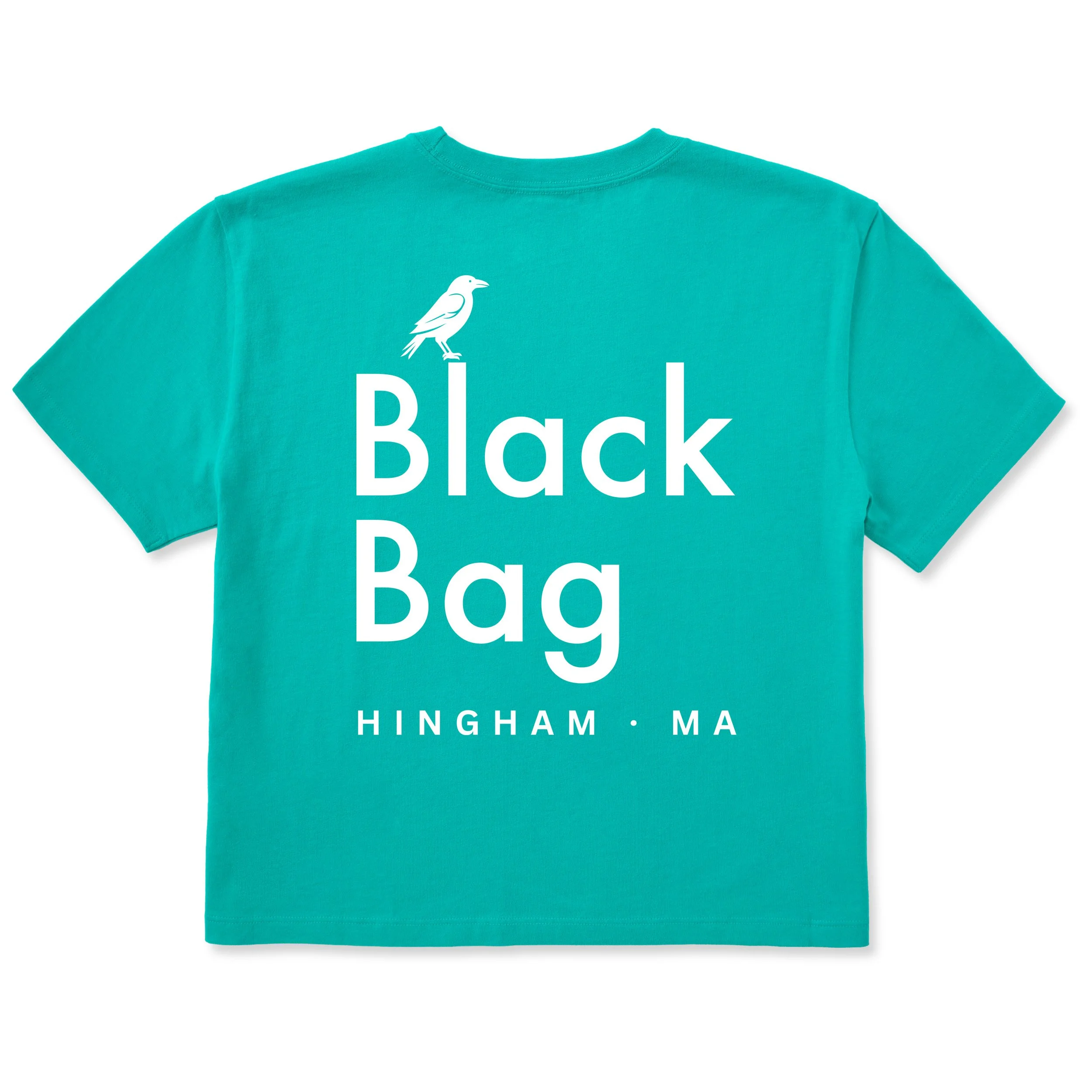 Hingham Boxy Tee, Turquoise Green