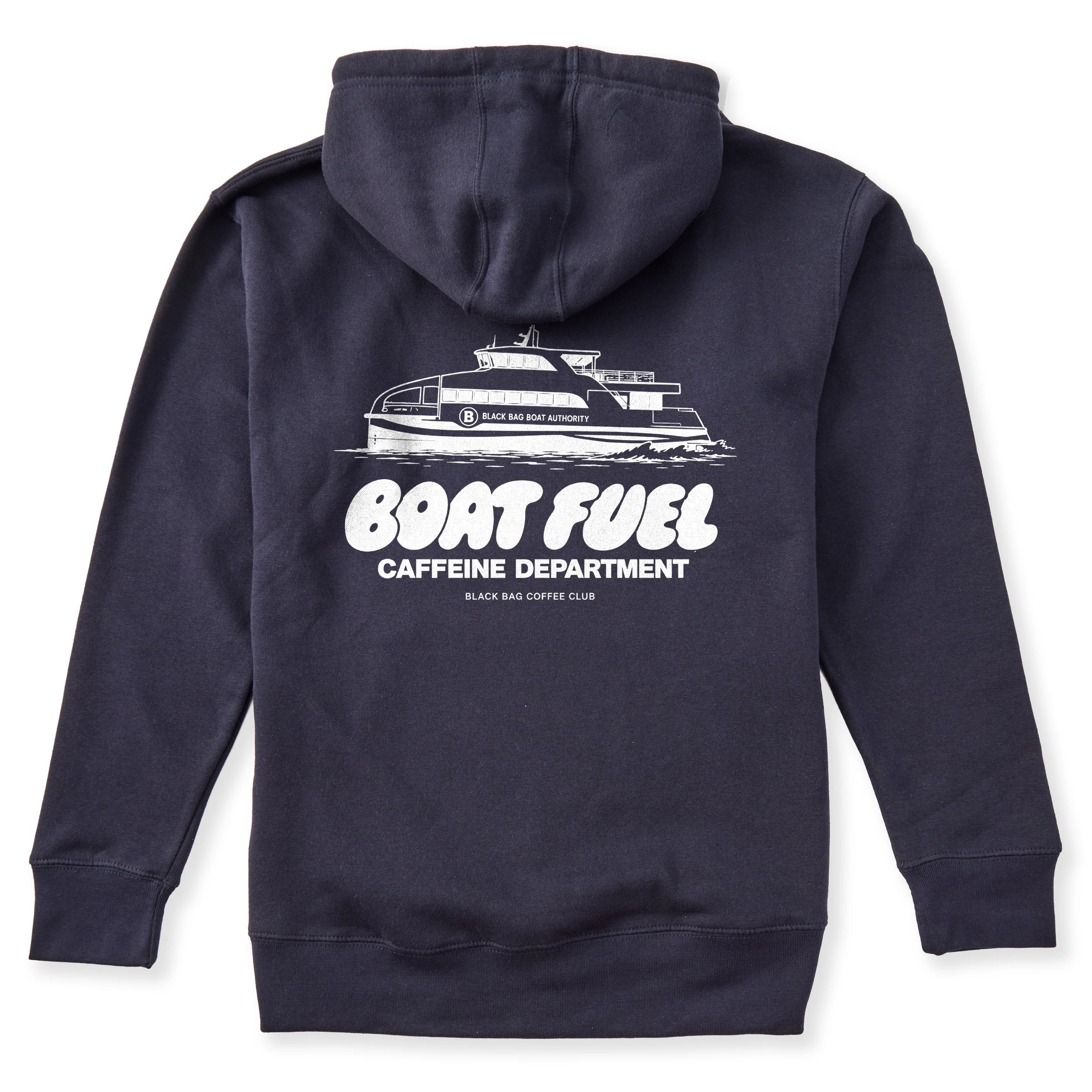 Boat Fuel Hoodie, Navy Blazer