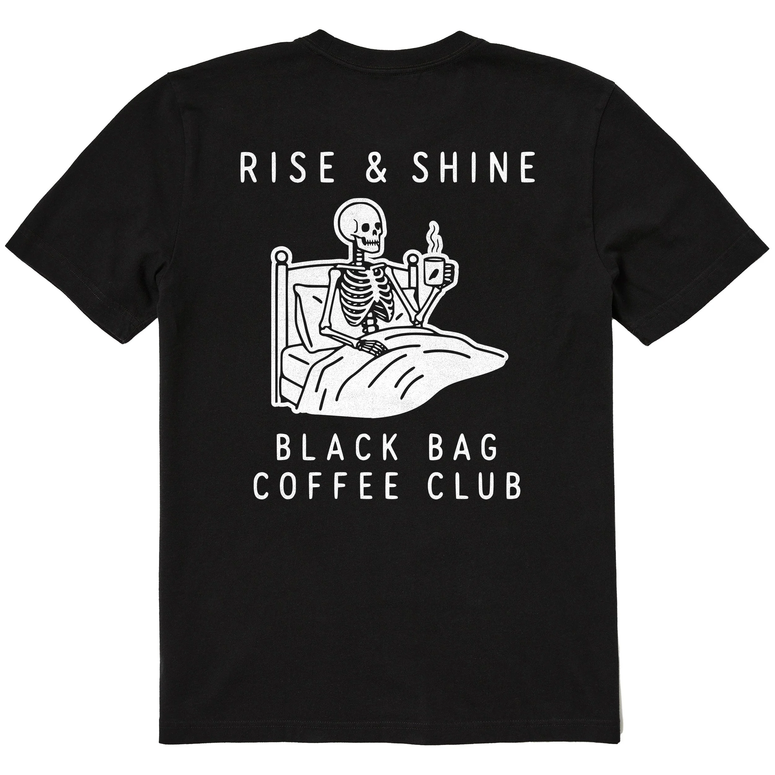 Rise N Shine Tee, Faded Black