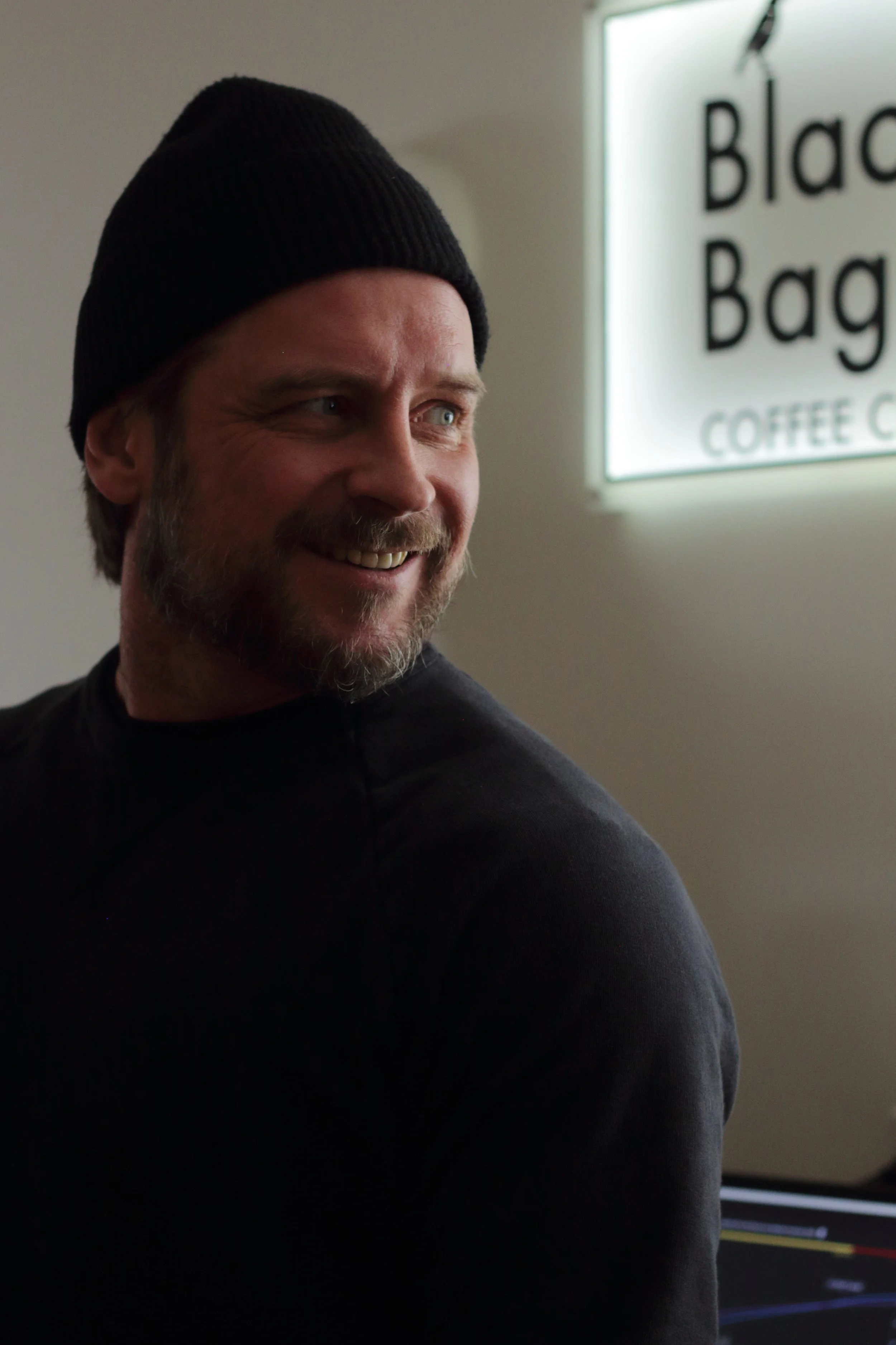 A photo of Graham Brown, founder of Black Bag Coffee Club