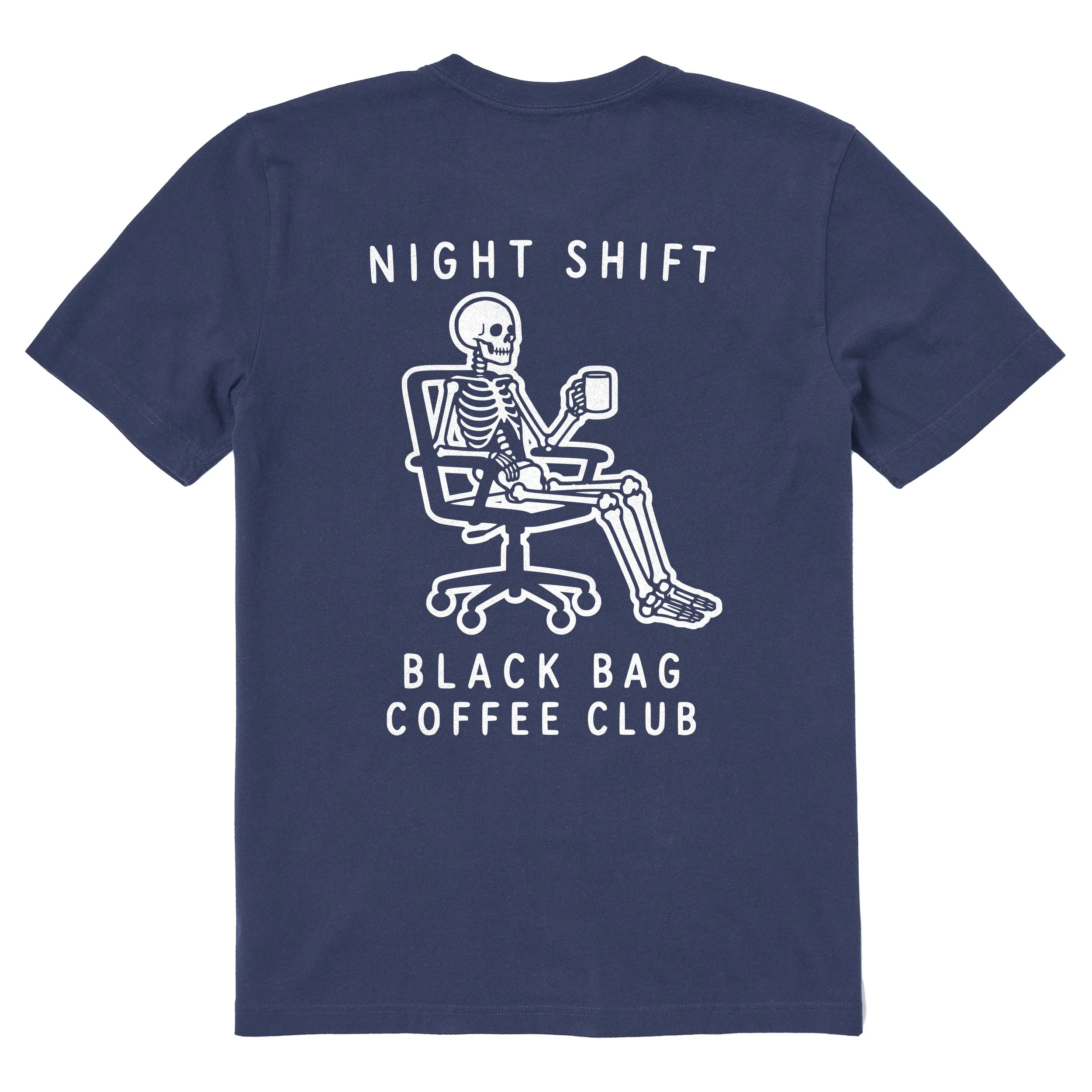 Night Shift Tee, Darkest Blue