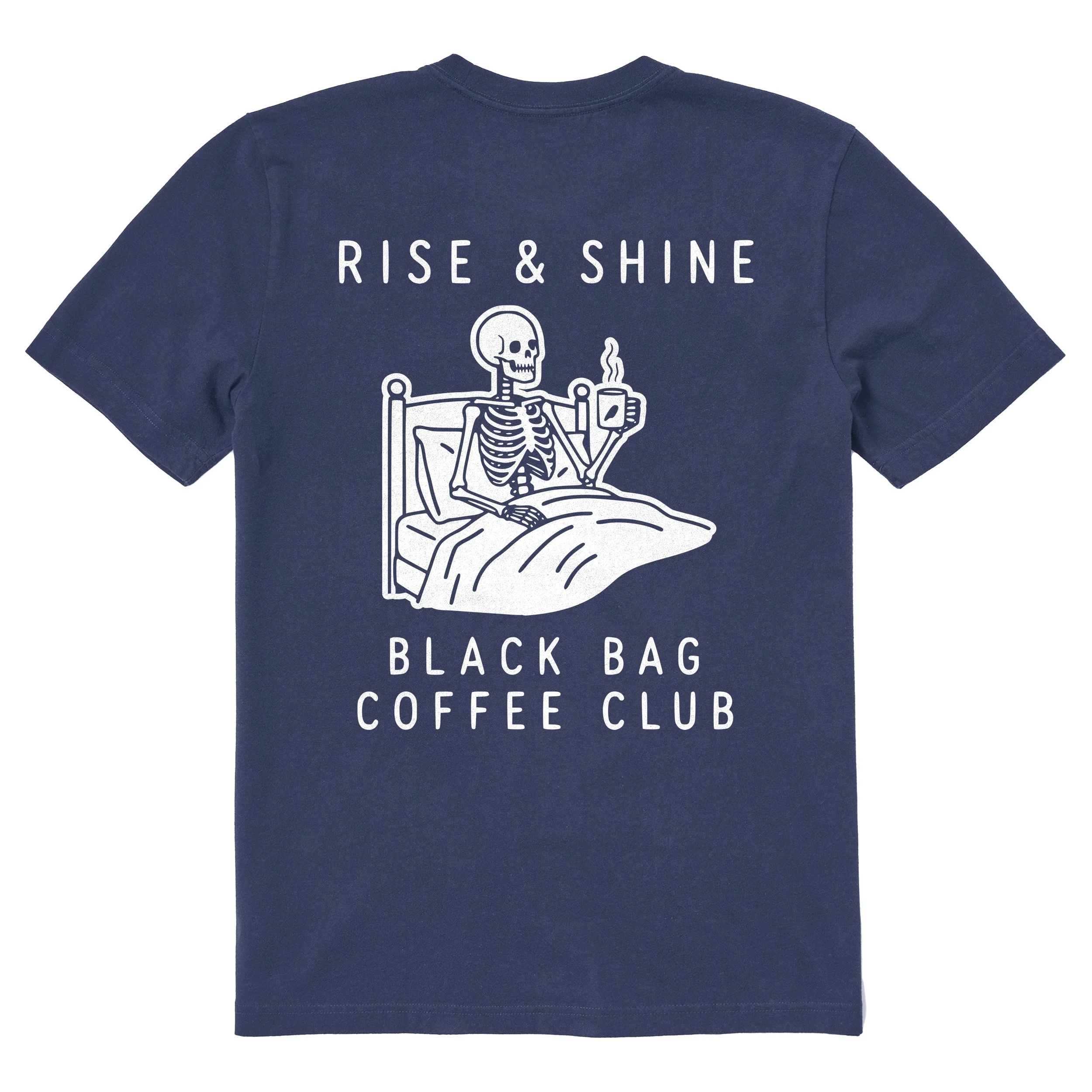 Rise N Shine Tee, Darkest Blue