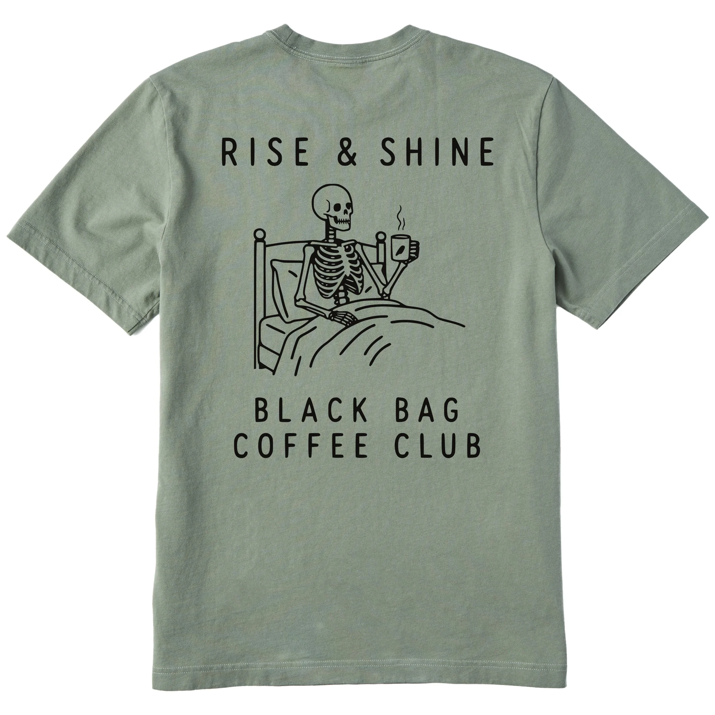 Rise N Shine Tee, Moss Green