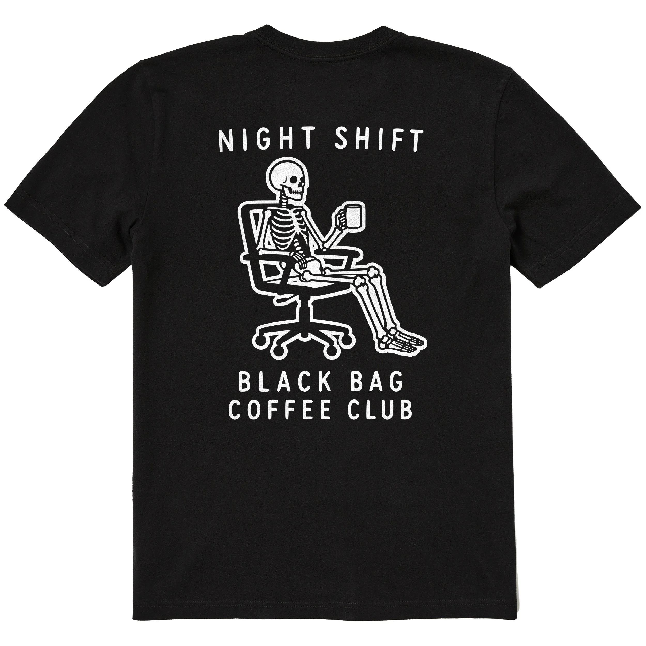 Night Shift Tee, Faded Black